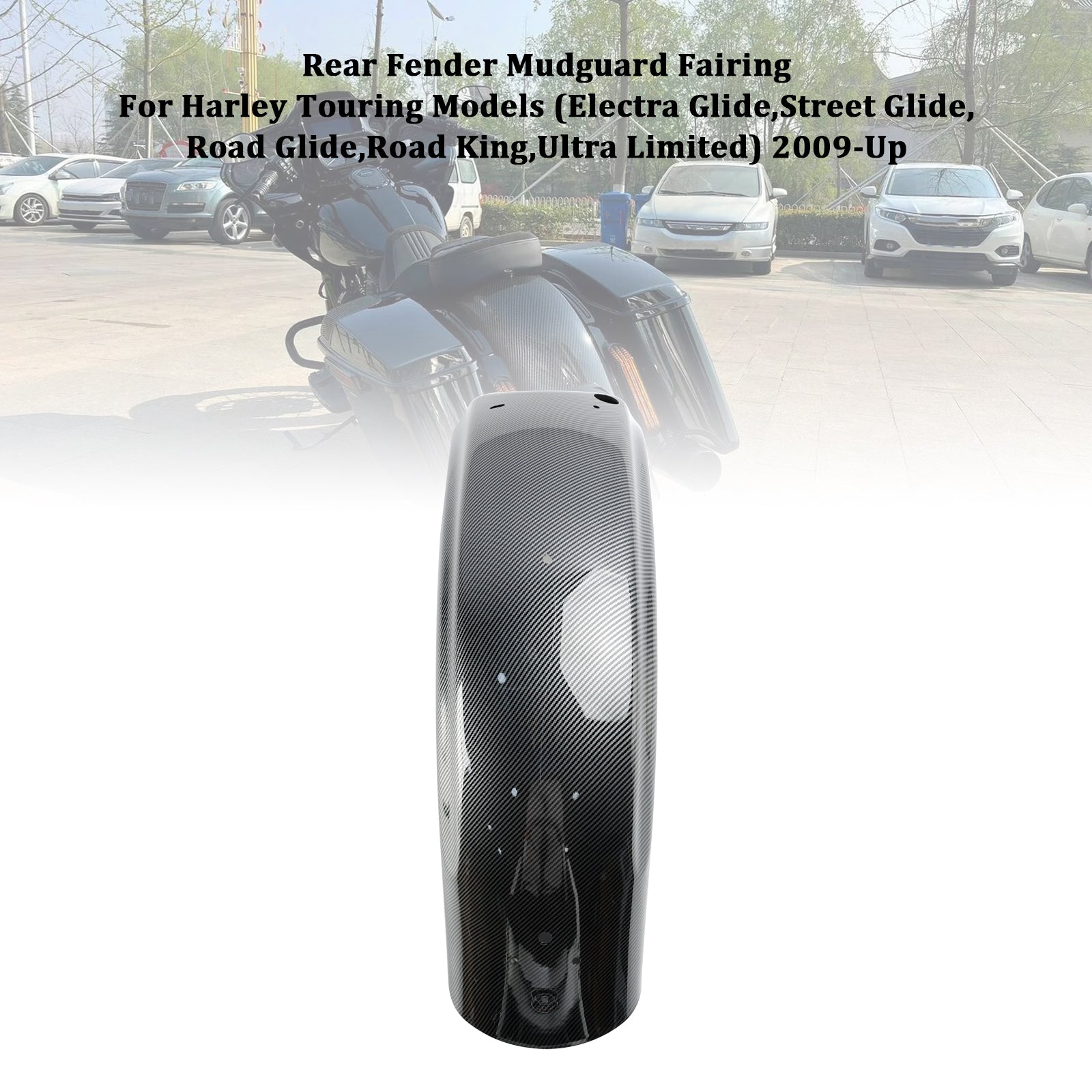 2009-2024 Touring Electra Street Road Glide Carénage de garde-boue arrière
