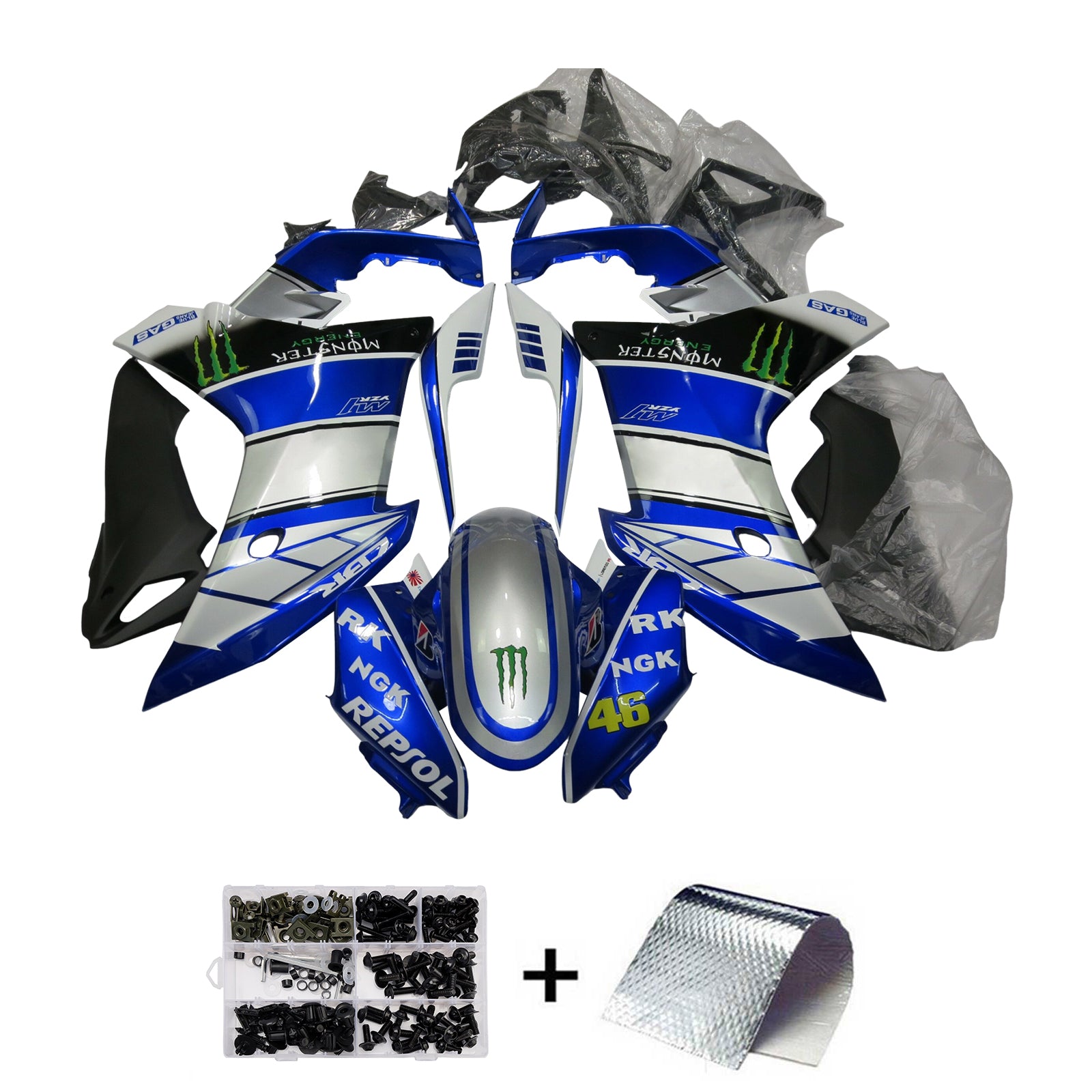 Kit de carenado de inyección carrocería plástico ABS para Honda CBR600F 2011-2013