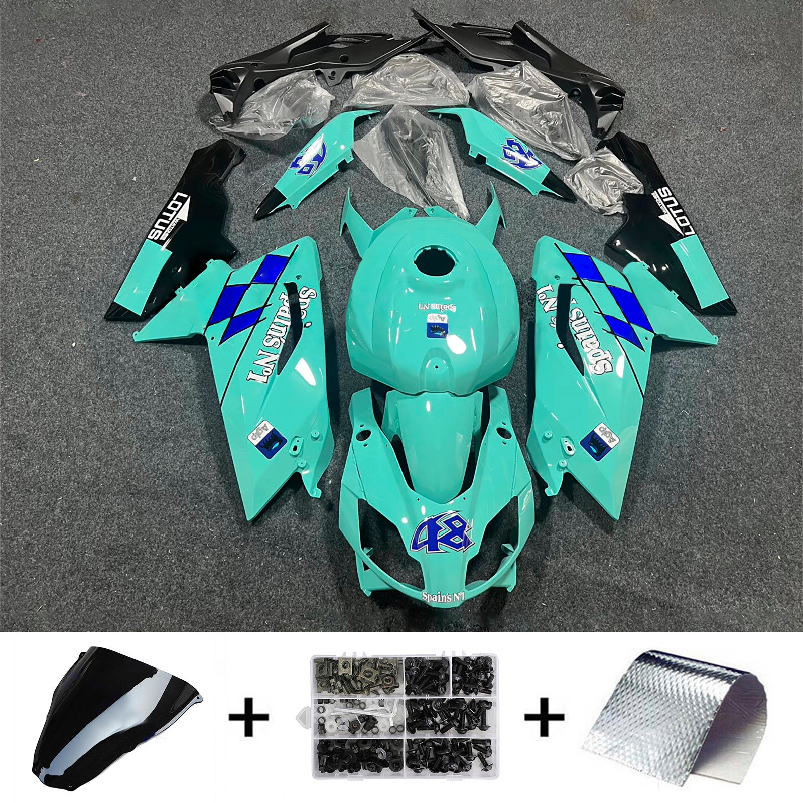 2006-2011 Aprilia Rs125 injektionsmässa kit Bodywork Plastic ABS