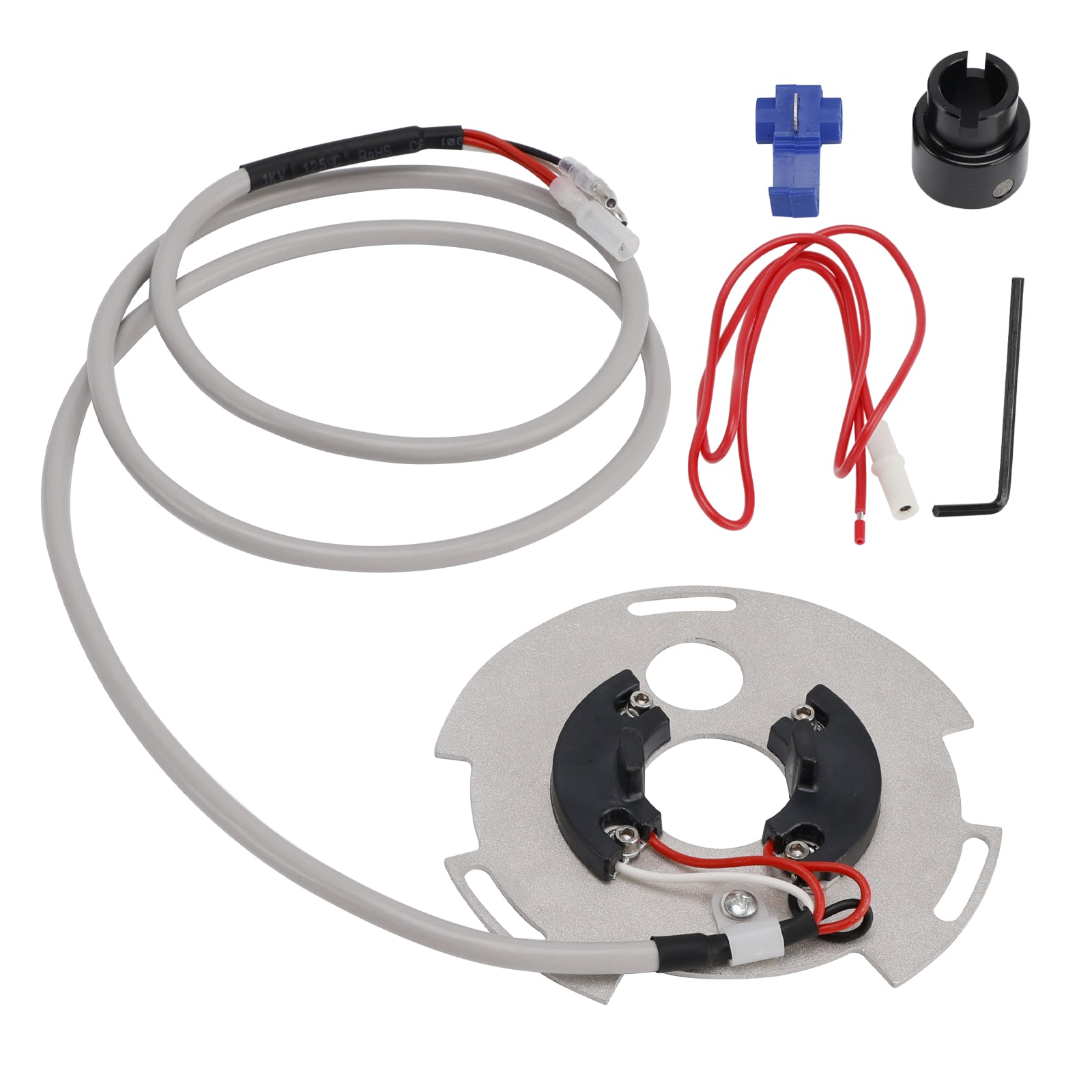 Assy de plaque de points d'allumage pour Kawasaki 73-75 Z1, 76-77 KZ900, 77-80 KZ1000