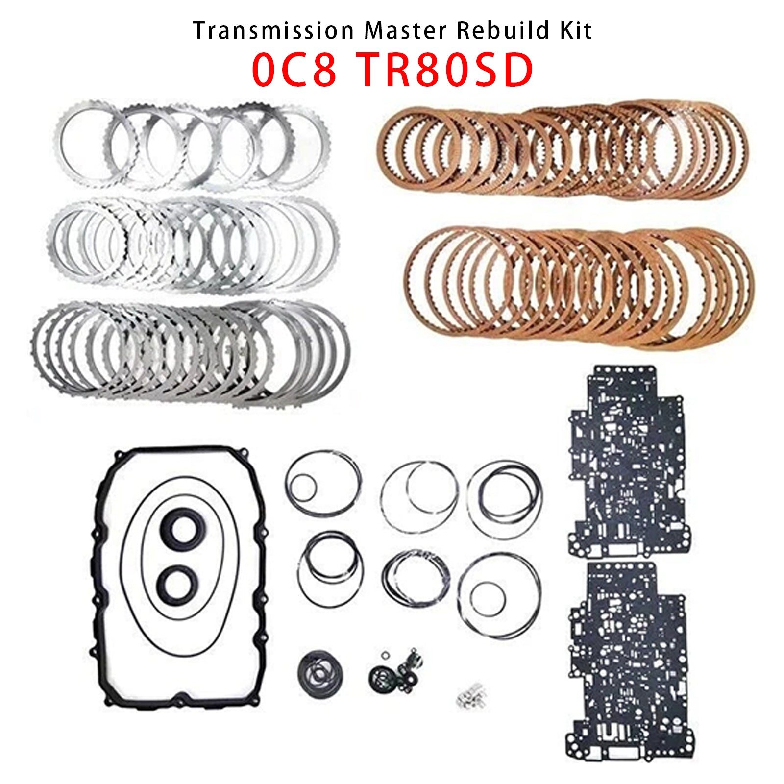 0C8 TR80SD Transmission Master Rebuild Kit Overhaul For AUDI Q7 3.0L 4.2L 09-14
