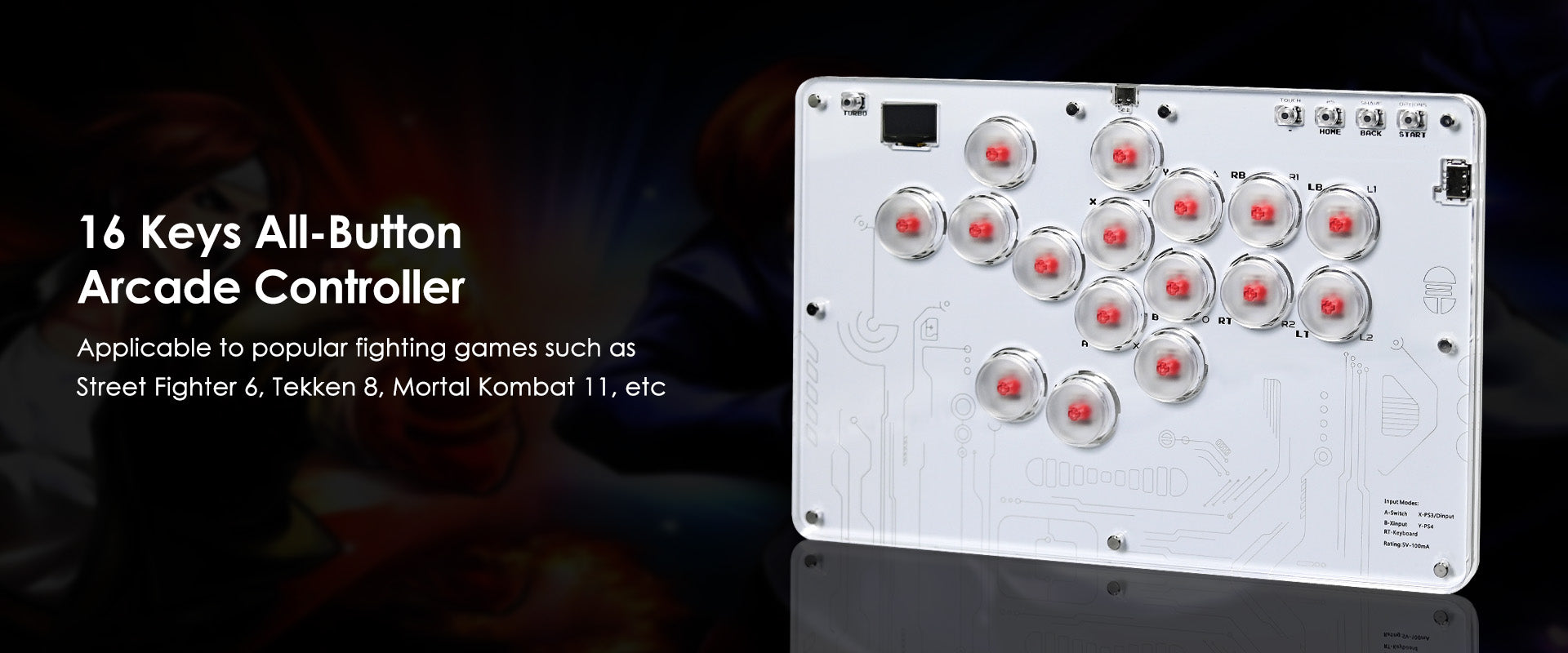 Hitbox Fighting Keyboard Hitbox Arcade Joystick Advanced Buttons Street Fighter 6 Steam Raspberry Pi Keyboard