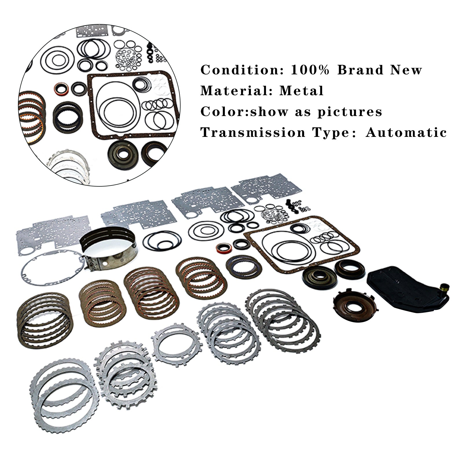2004 & Kit de reconstruction de transmission Super Master GM 4L60E avec aciers & Pistons