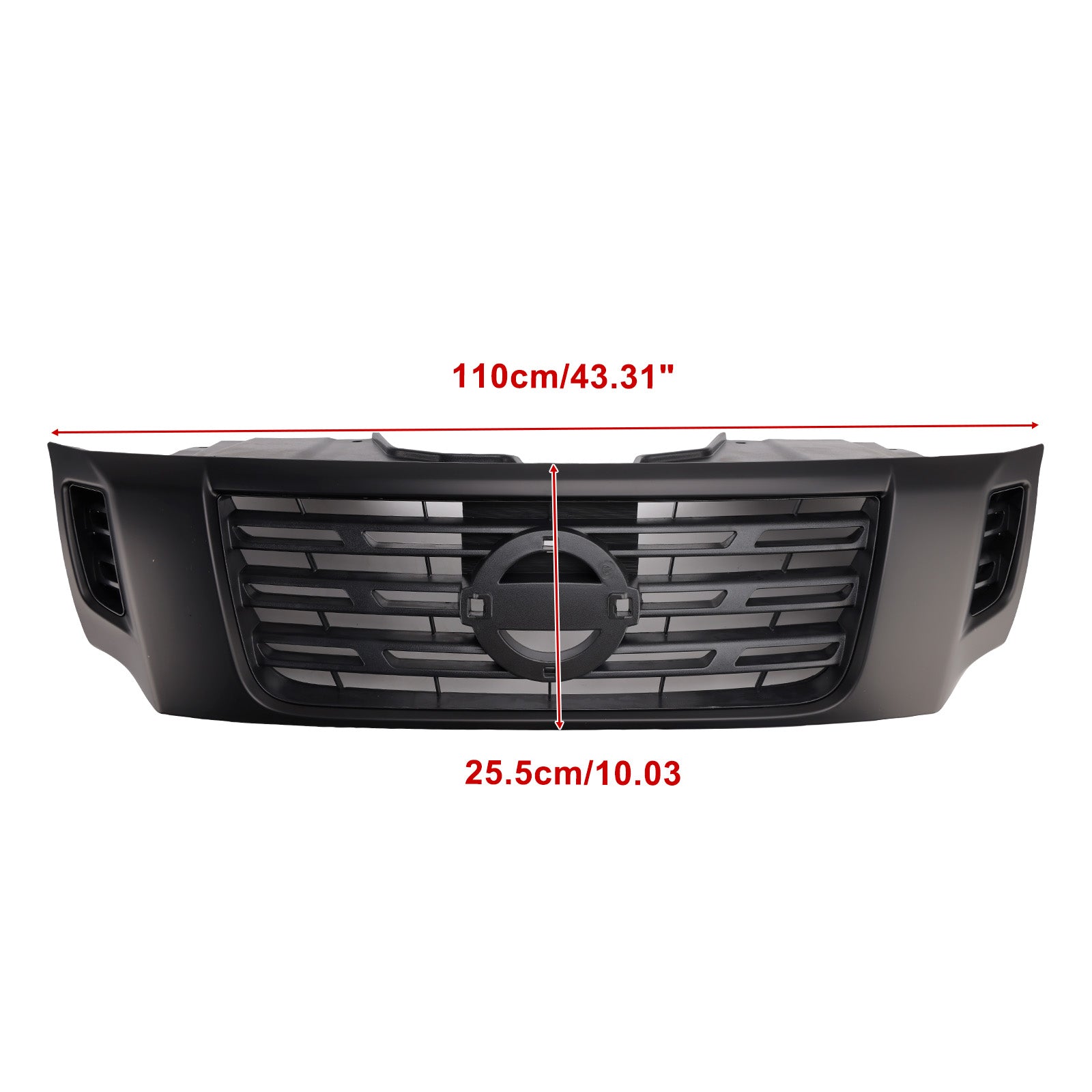 Black Front Bumper Grill Grille Per Nissan Navara NP300 D23 2015-2020