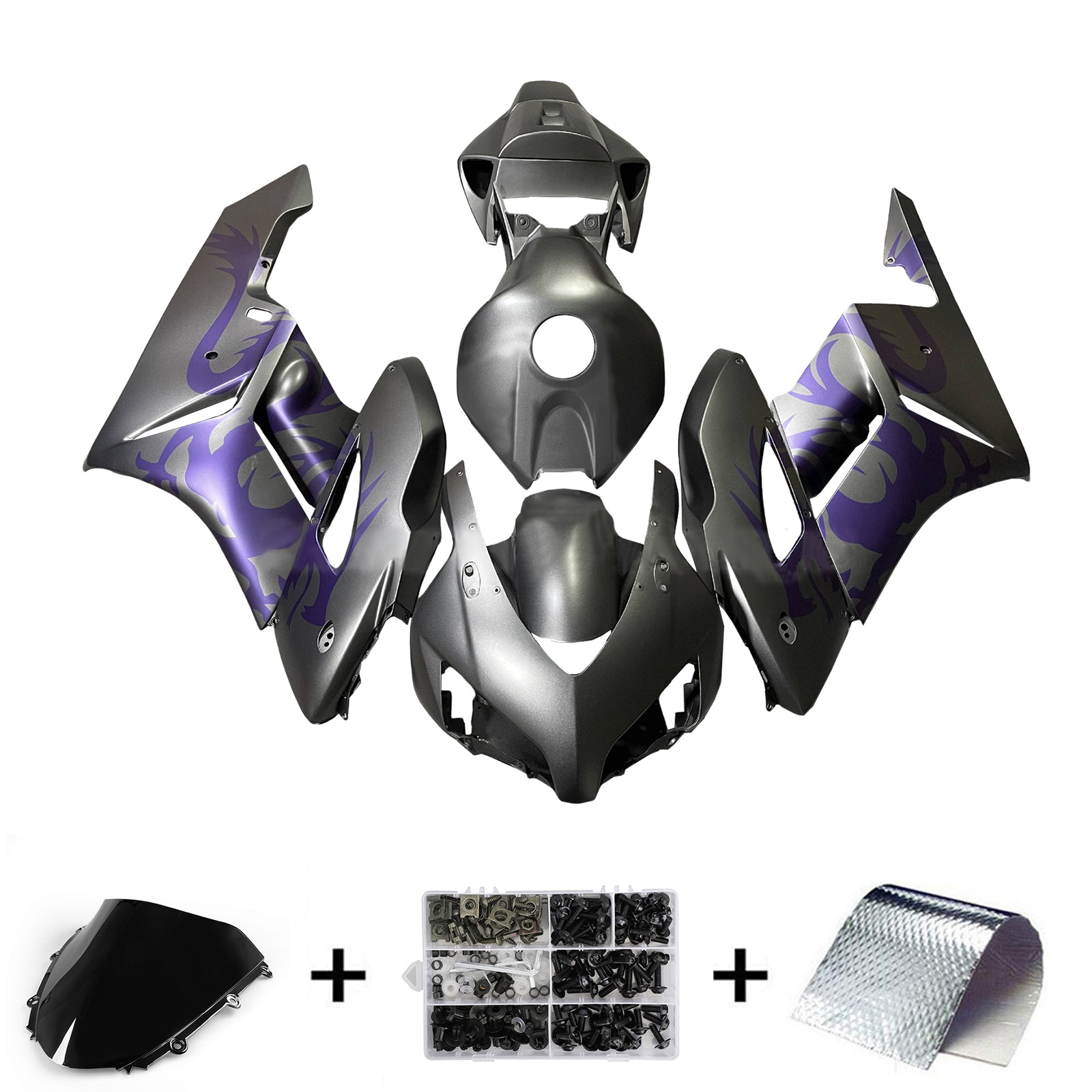 Injektionssats Kit Kroppsarbetet Plastiskt ABS för Honda CBR1000RR 2004-2005