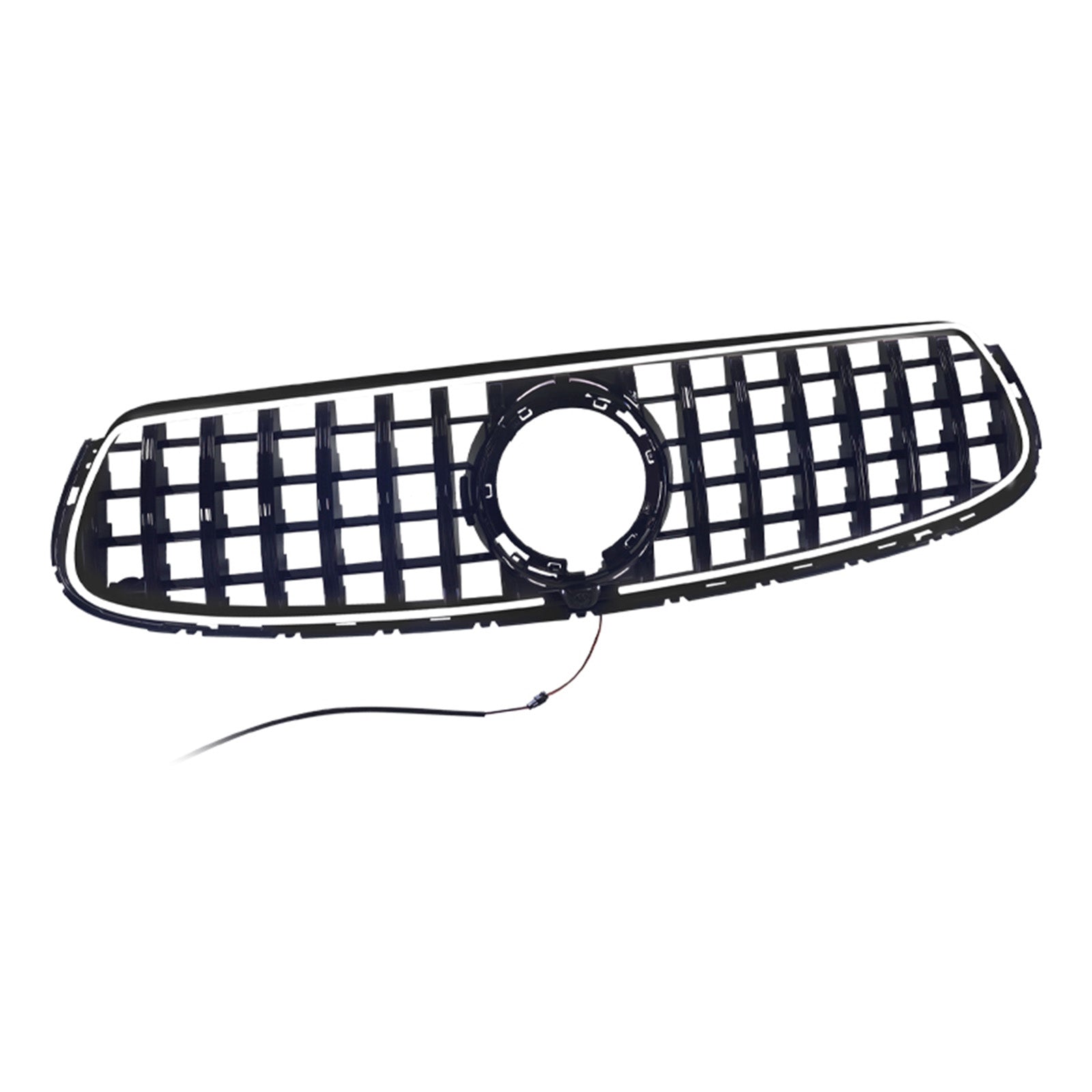 GT-Style Front Bumper Grille Fit Mercedes-Benz X253 GLC250 GLC300 2020-2022