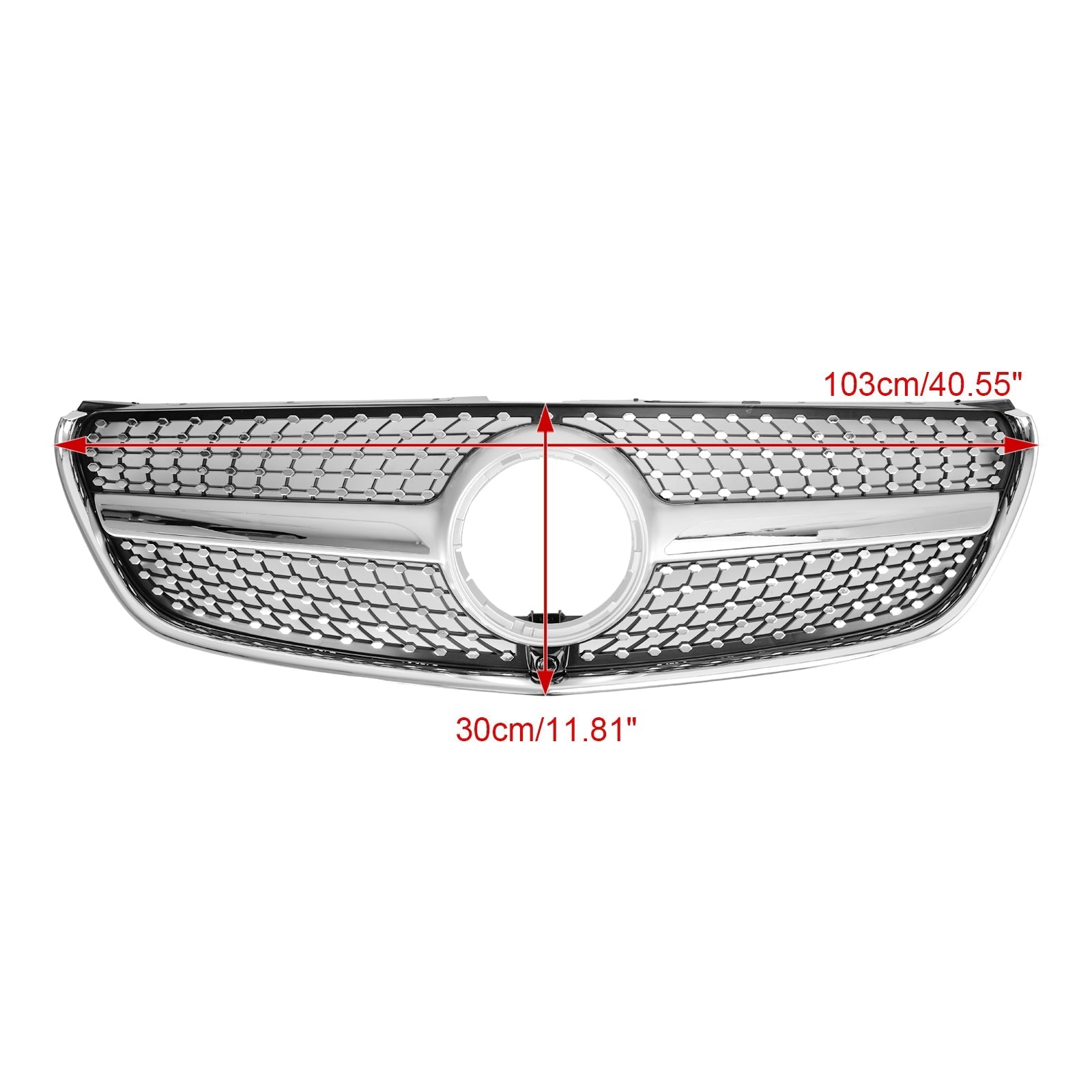 2014 2015 2016 2017 2018 2019 Mercedes-Benz V-Klasse W447 Diamant øvre frontgrill