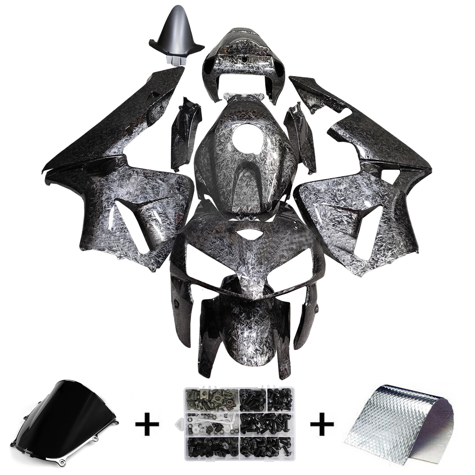 Injektionsmässa Kit Bodywork Plastic ABS för Honda CBR600RR 2005-2006 F5