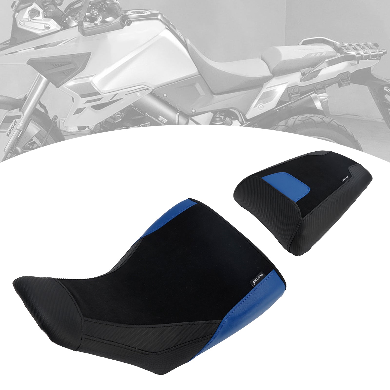 Front&Rear Raider Cushion Kit Lower Fit Blue For Suzuki V-Strom Dl1050 23-25