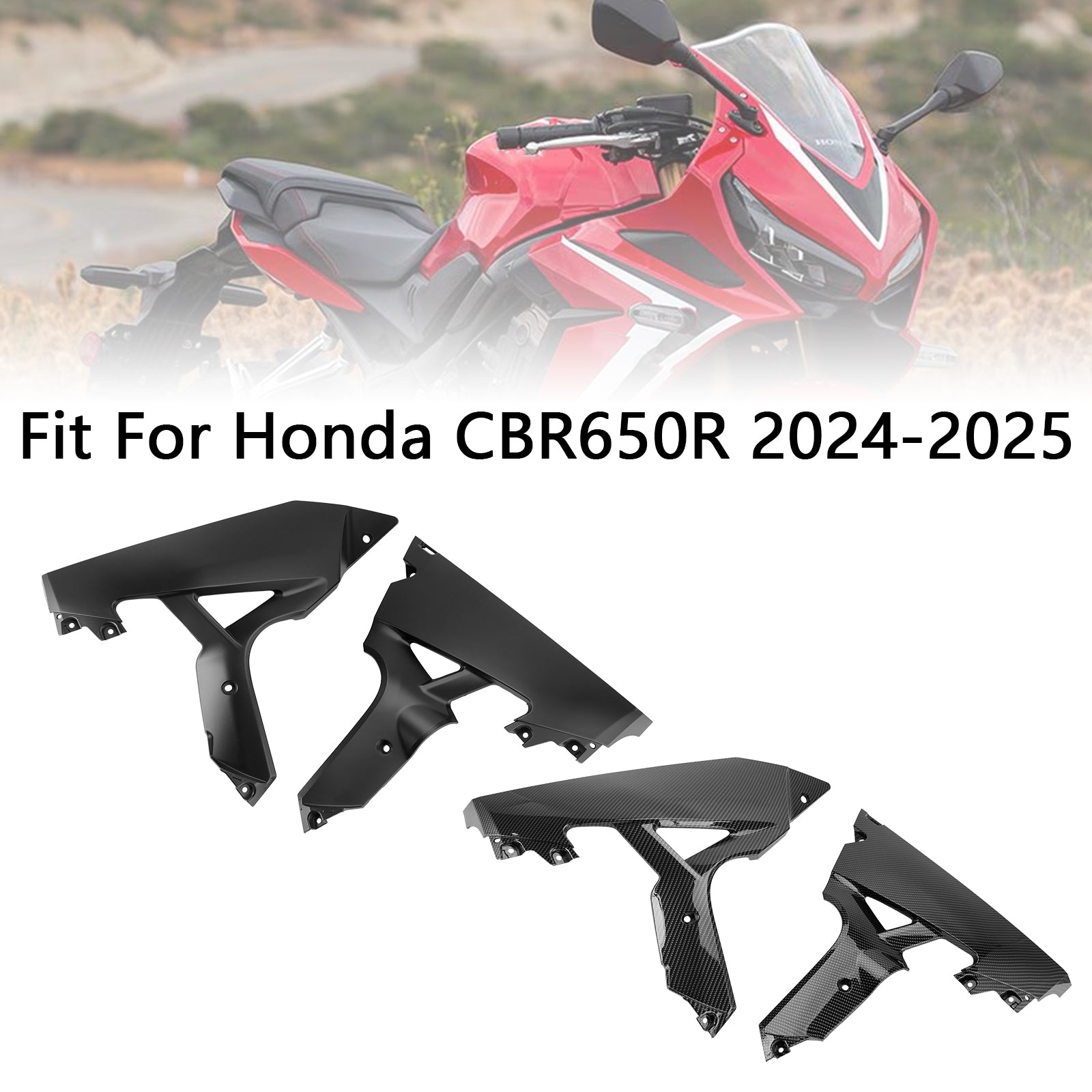 2024-2025 Honda CBR650R Carenado del panel del marco del vientre del lado de la mano