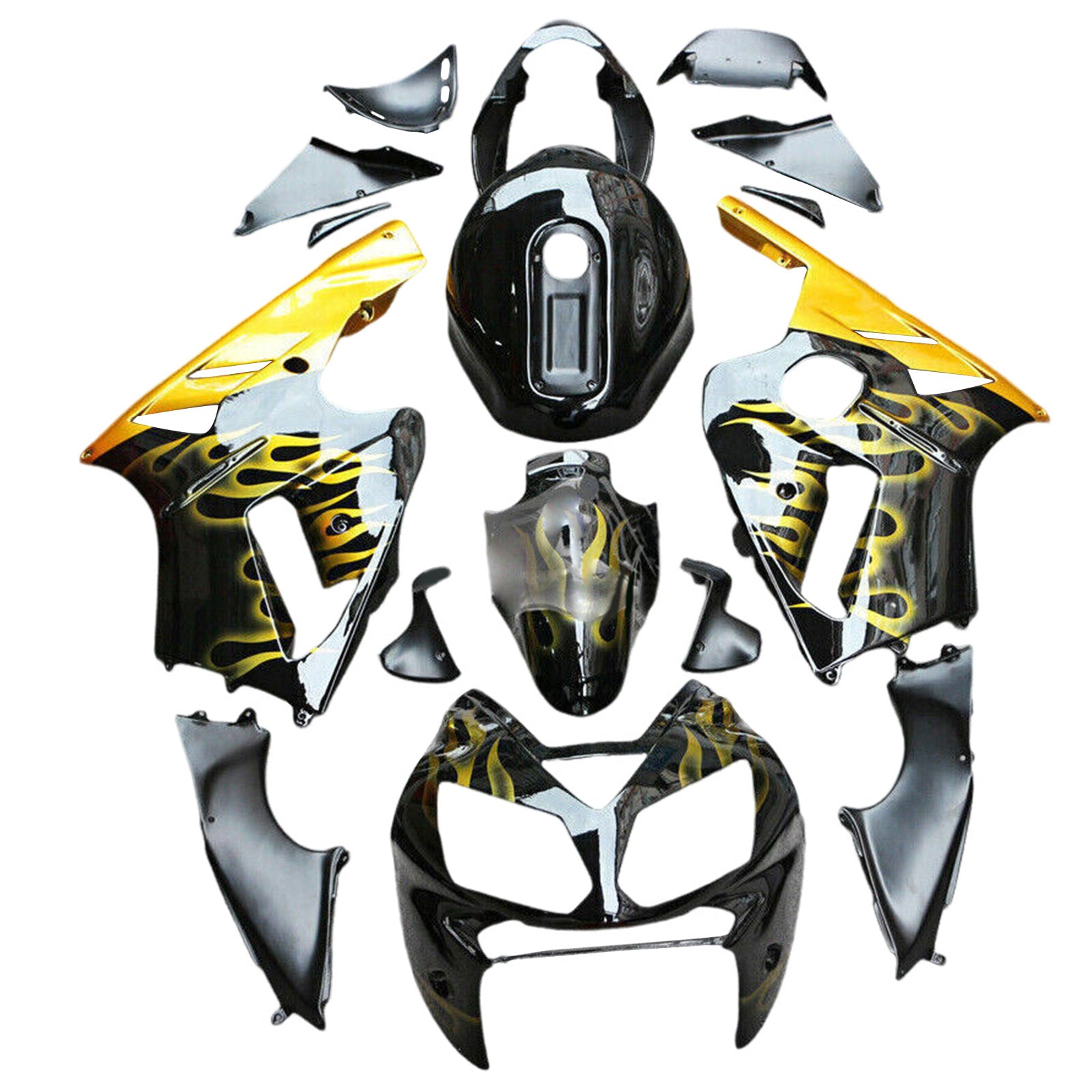 2002-2005 KAWASAKI ZX12R Injektionsmässa Kit Bodywork Plastic ABS