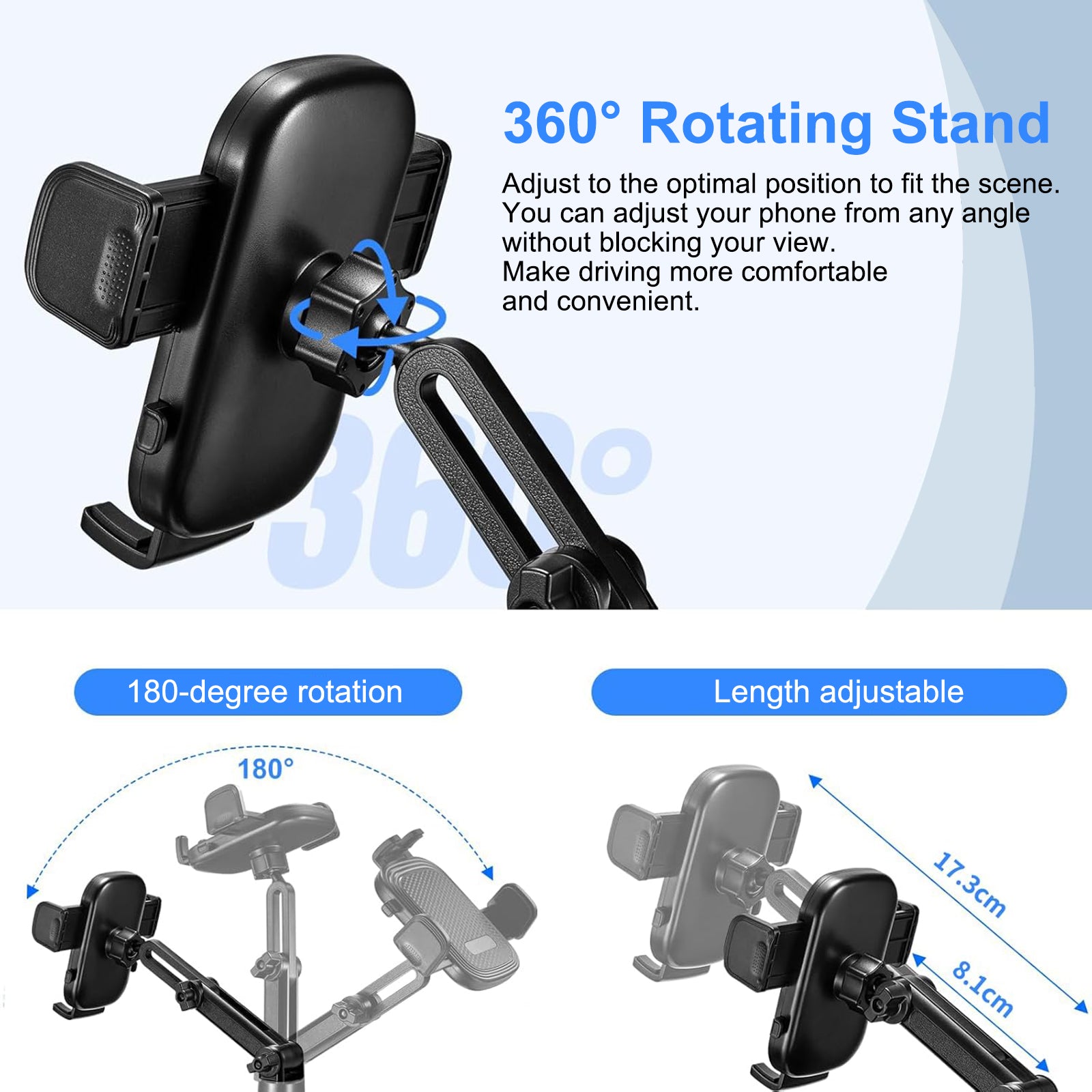 Smartphone Holder, Drink Holder, For Smartphones, Cars, 2-in-1 Cup Holder