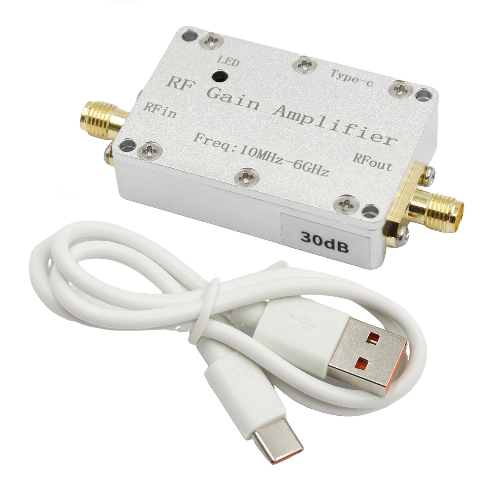 Amplificateur RF 10m-6GHz 10 dB 20db 30 dB 40 dB High gain Driver Receiving Amplificateur