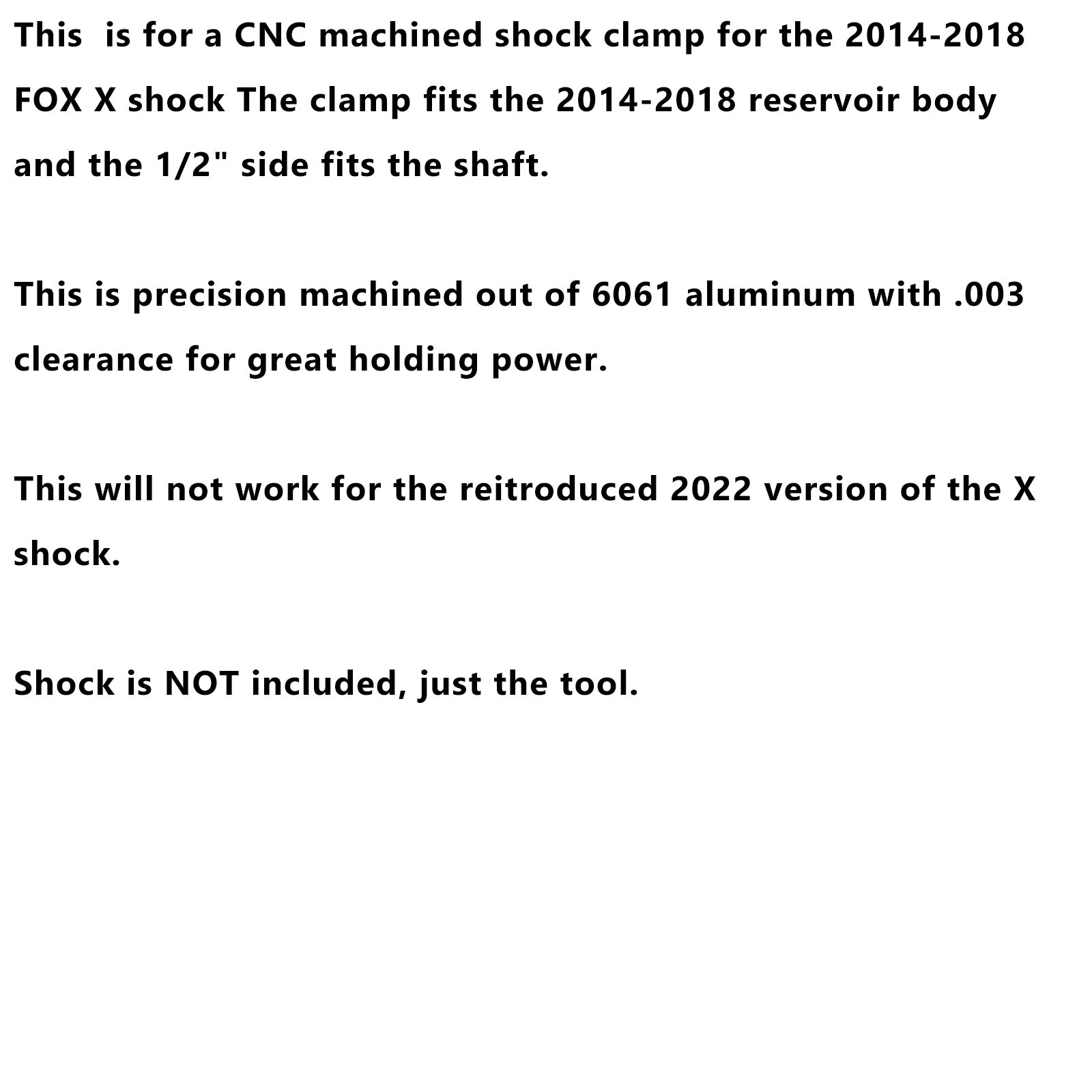 Reservoirlichaam & Asklem 803-00-208 voor Fox Float X schokdemper revisie bankschroefklem