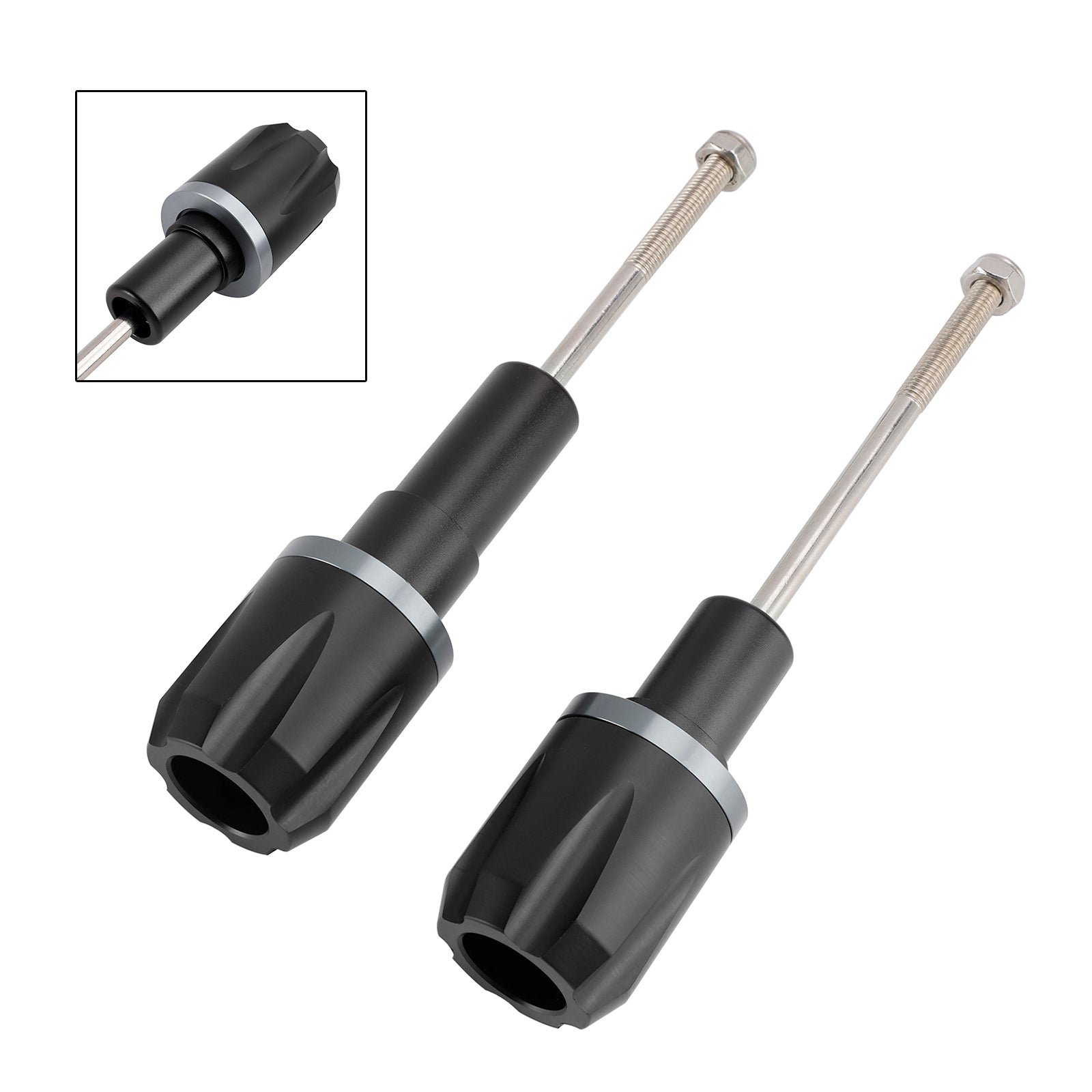 2017-2023 Kawasaki Ninja 650 Cnc Anti-Crash Frame Sliders Protector Gold Black