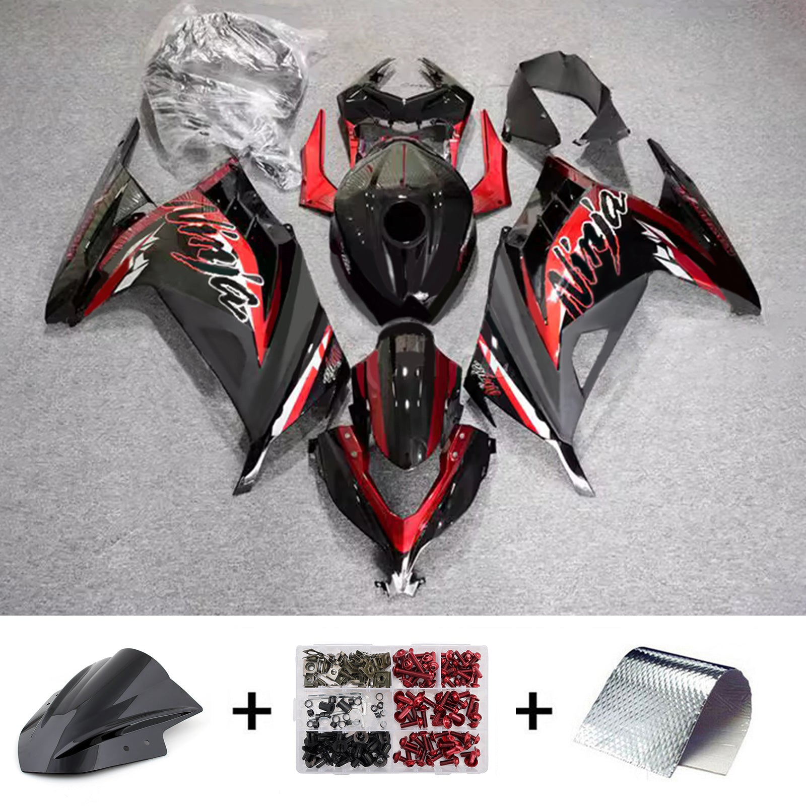 Injection Fairing Kit Bodywork Plastic ABS fit For Kawasaki EX300 Ninja300 2013-2024