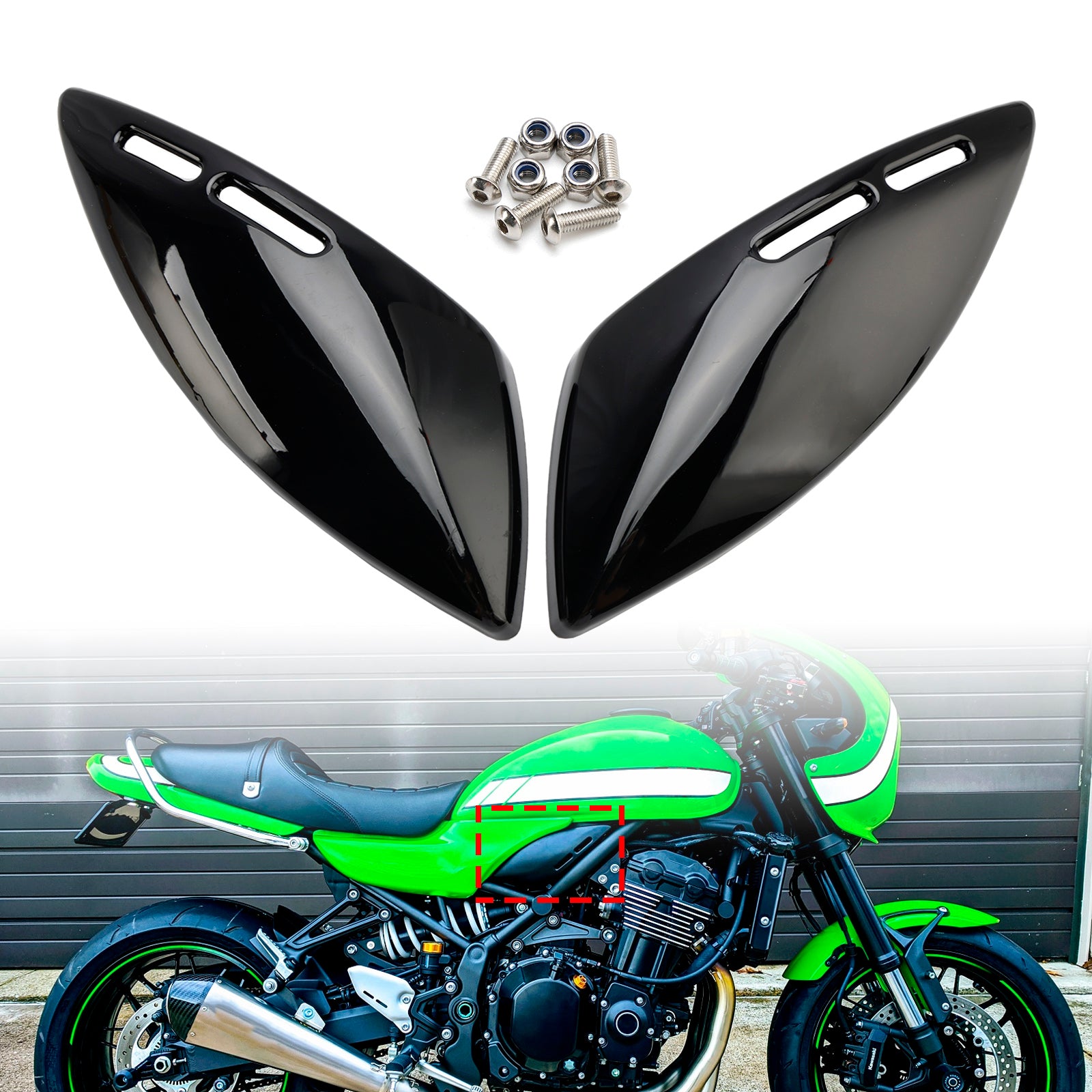 2018-2024 Kawasaki Z900RS Gas Tank Side Cover Panel Fairing Cowl
