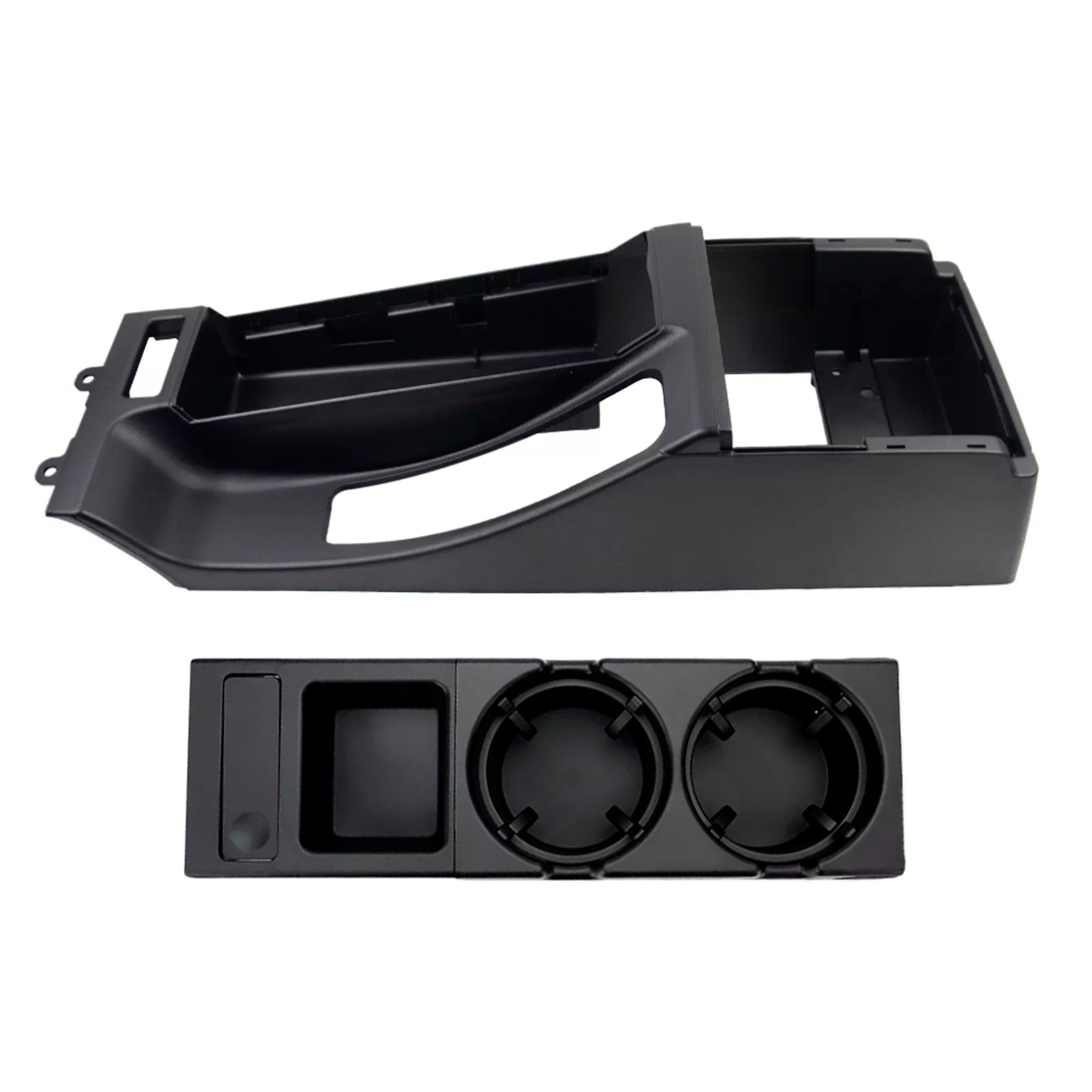 1999-2005 BMW 3 Series E46 4 Door Black Center Console Trim Base Cup Coin Holder 51168218305