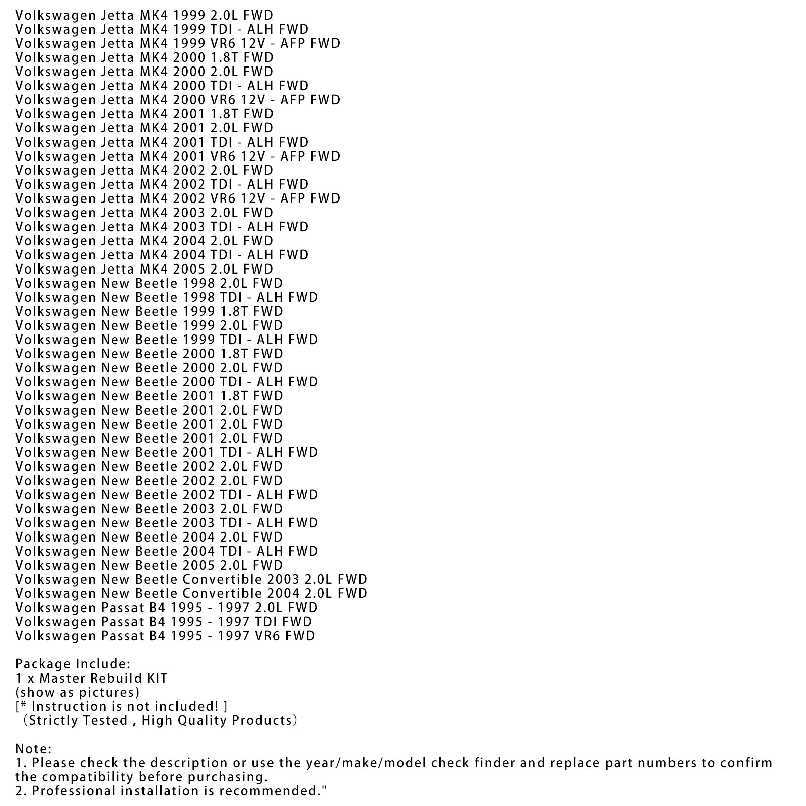 01M Transmissierevisie Master-revisieset O1M 095 096 097 1996-2005