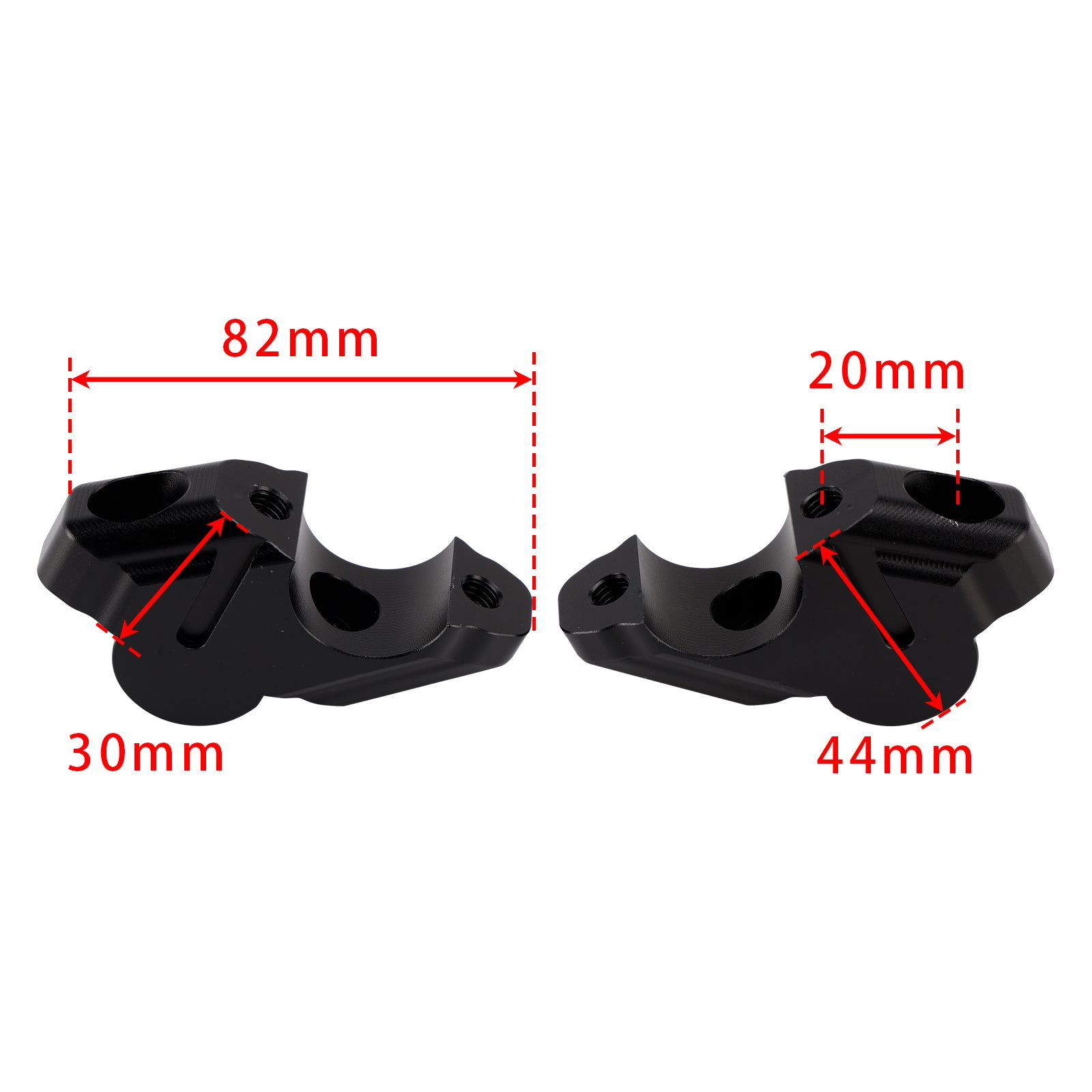 SPESSORI RIALZI RISER MANUBRIO PER YAMAHA TENERE 700 / RALLY 2019>2025