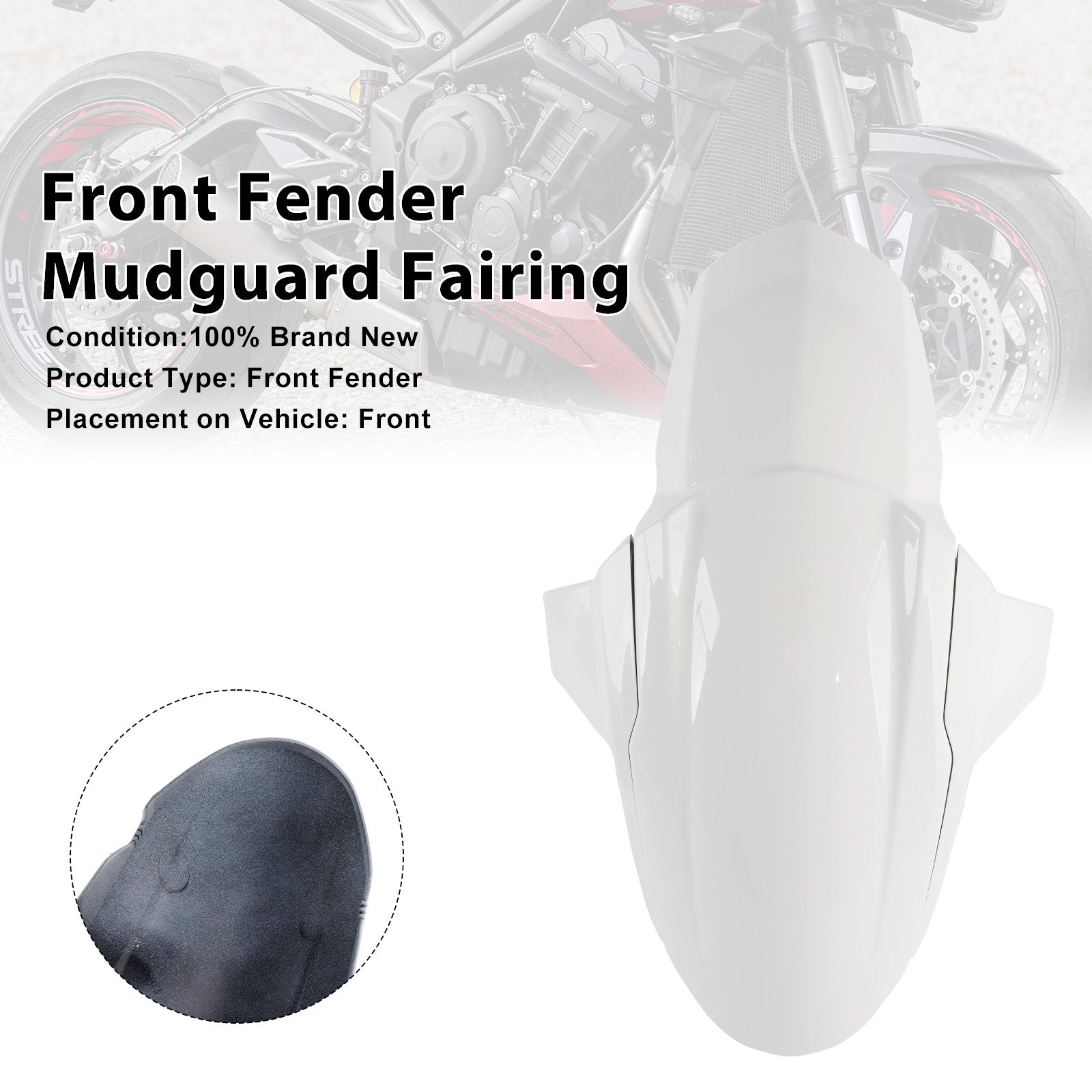 Carénage de garde-boue avant Street Triple 765 R RS 2020-2025