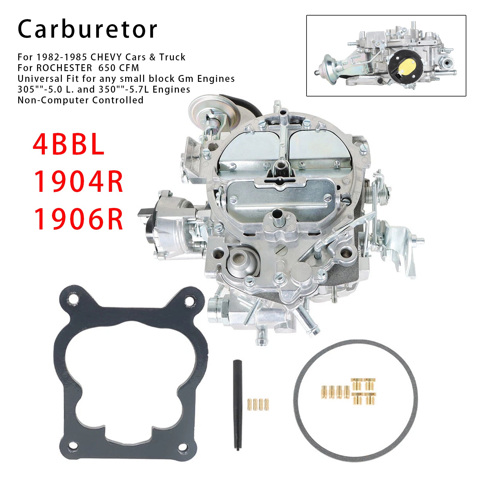 1982-1985 CHEVY Cars & Truck Carburetor 4BBL 1904R 1906R
