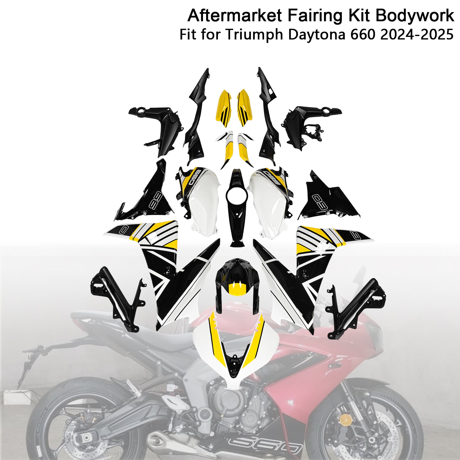 Injection Bodywork Fairing Kit for Daytona 660 2024-2025