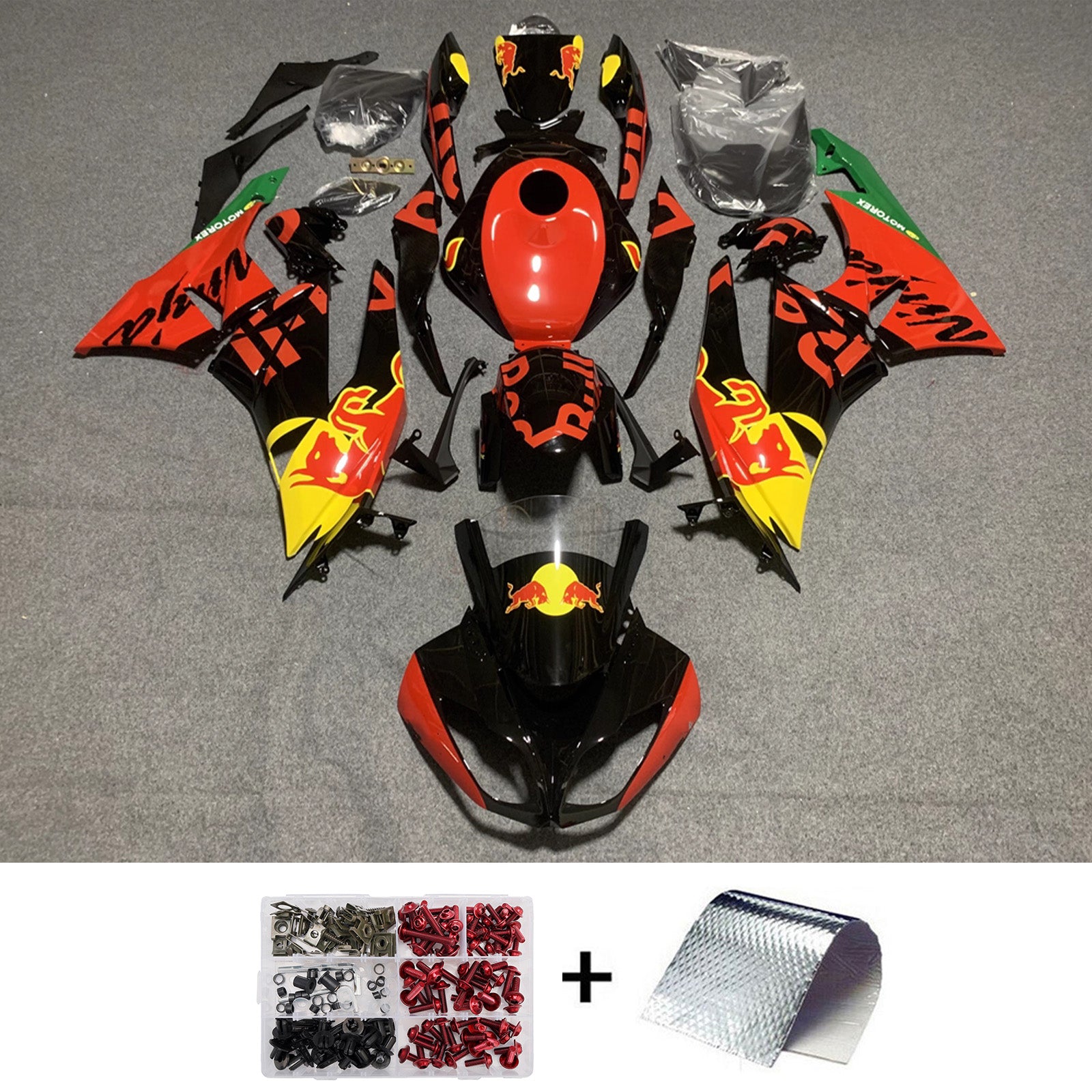 Injection Fairing Kit Bodywork Plastic ABS fit For Kawasaki ZX6R 636 2009-2012