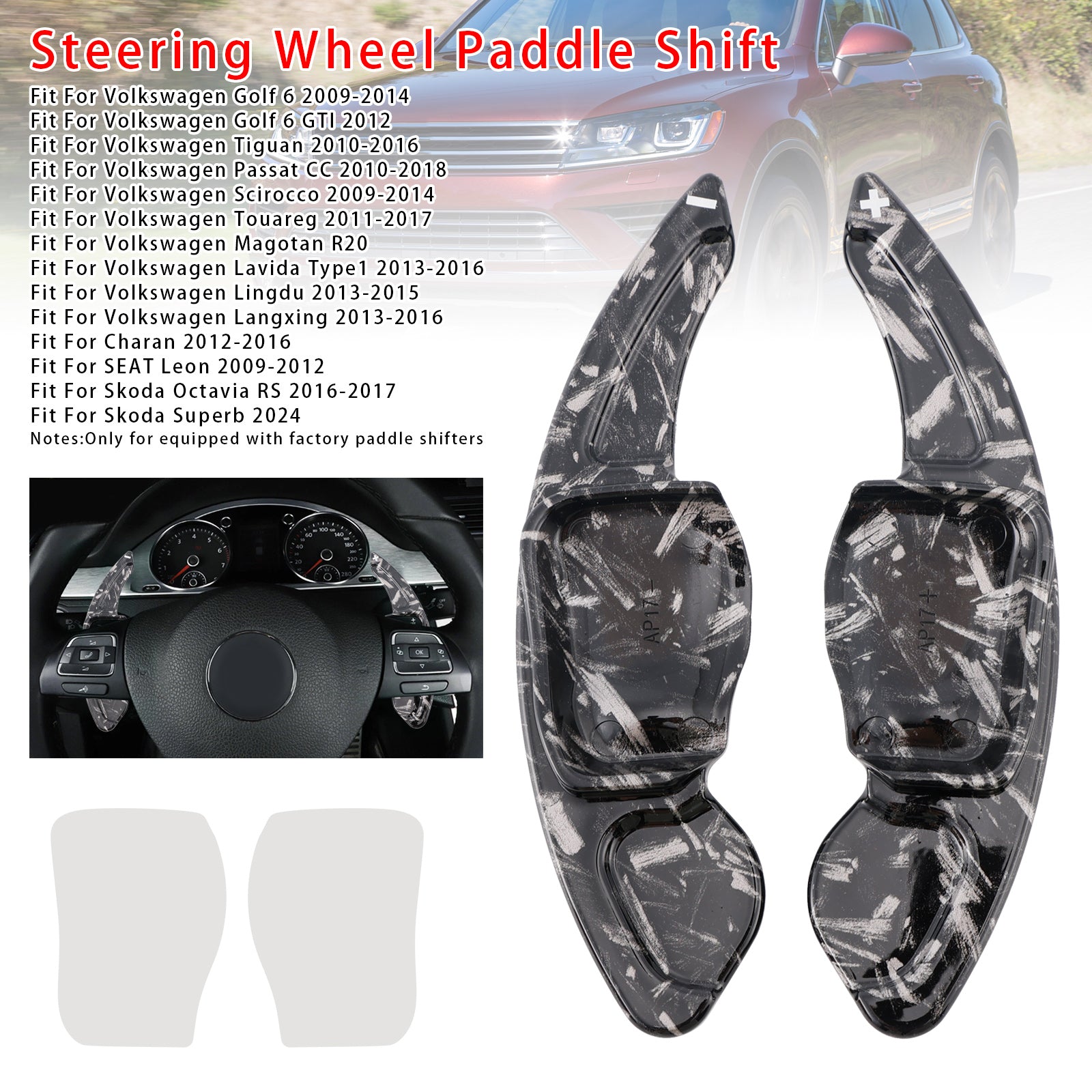 Ratthjulets skifterforlengelse for Seat VW Scirocco