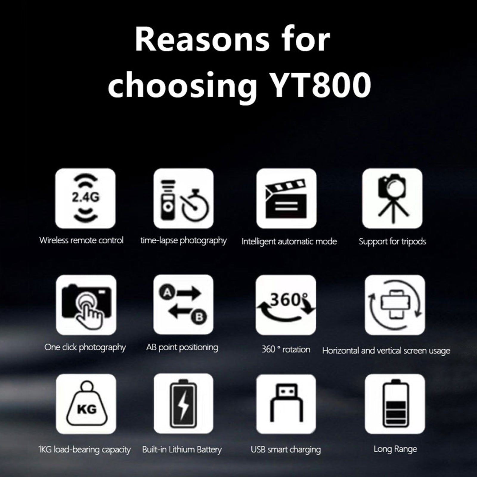 YT-800 Camera Electric Cloud Platform 360 Rotation Thermal Imaging Stabilisator