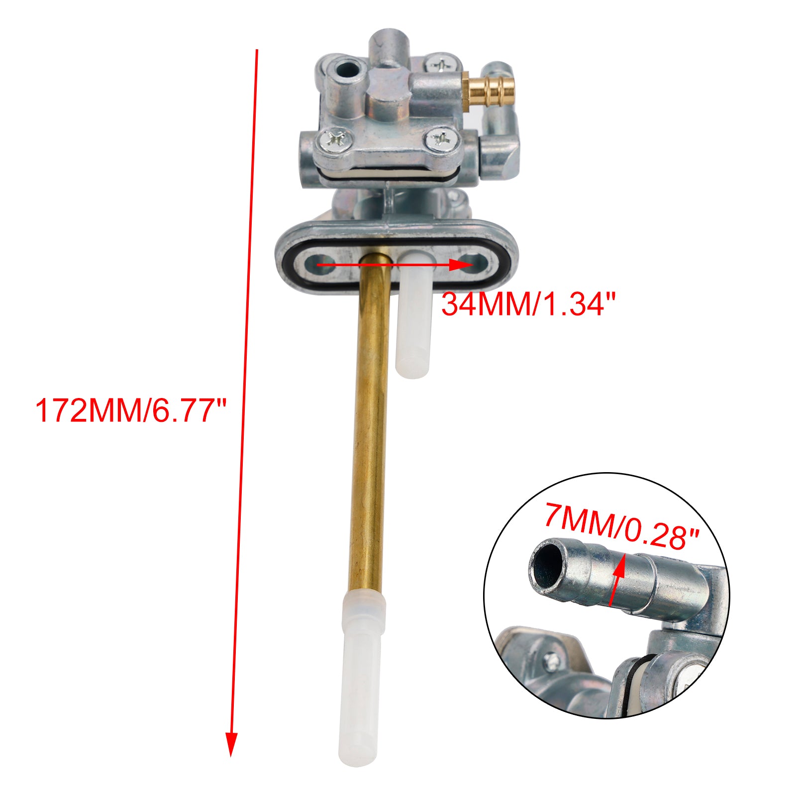 Gas Tank Fuel Cock Valve Petcock fit for Kawasaki KL500 87-1990 KL650 1987-2007
