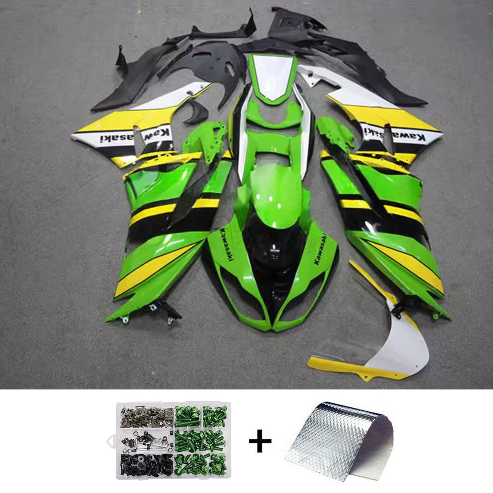 Kit carena iniezione carrozzeria in plastica ABS adatta per Kawasaki ZX6R 636 2009-2012