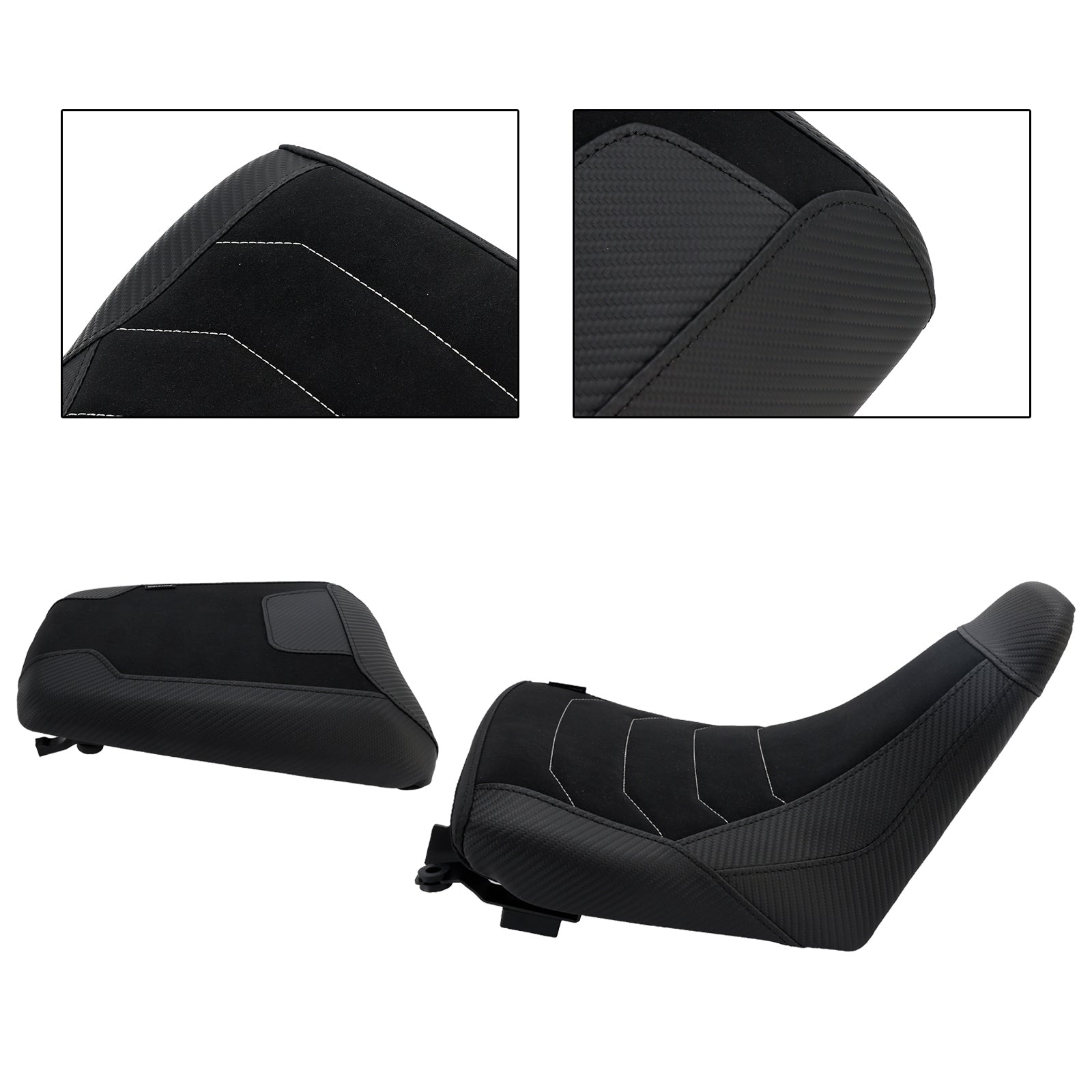 Lower Front&Rear Driver Seat Pillion Black Fits For Suzuki V-Strom Dl1050 23+