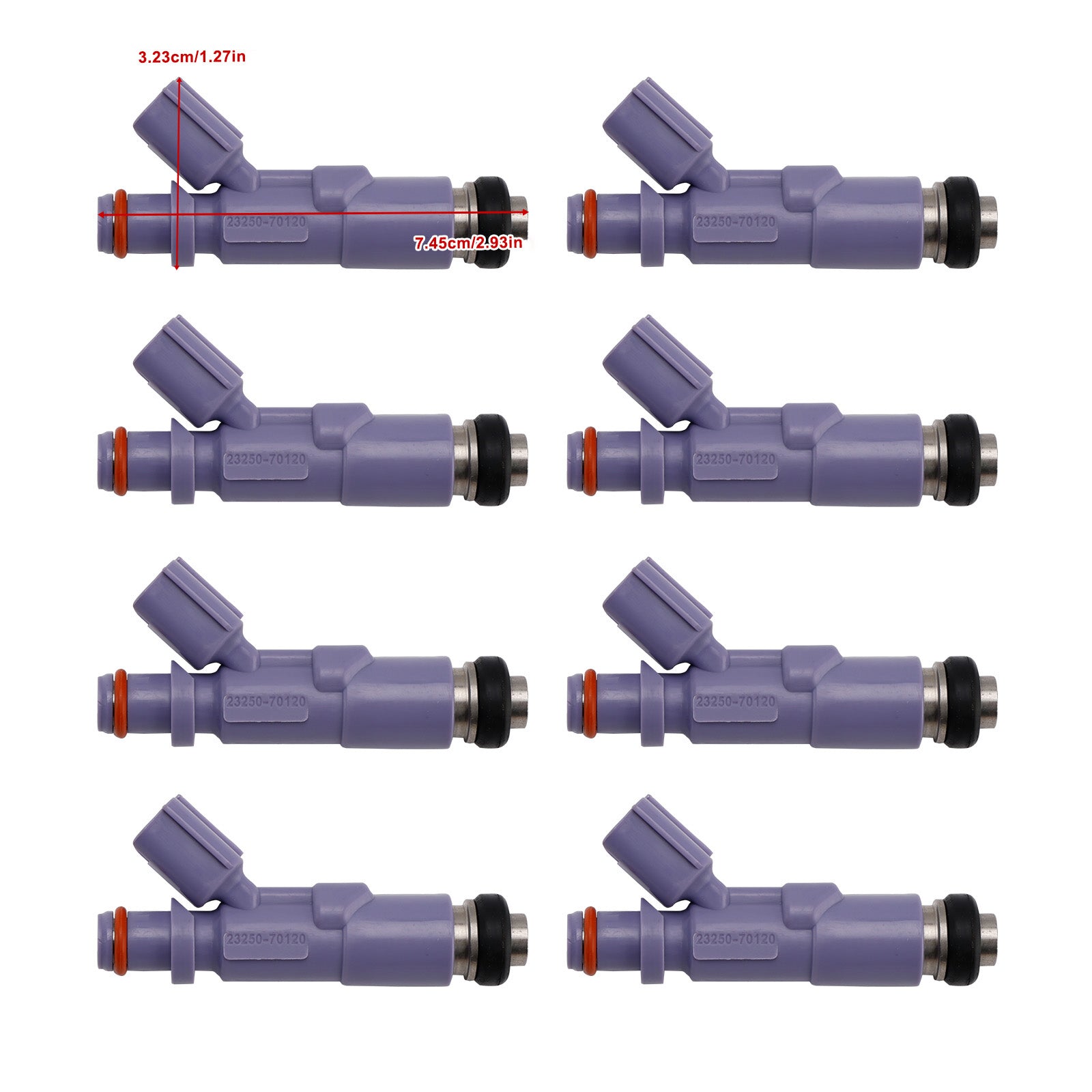 For 09.1996 - 10.2000 Toyota Mark II GX100-ATMQK/ATPQK/ATPSK 8PCS Fuel Injector 832-11116