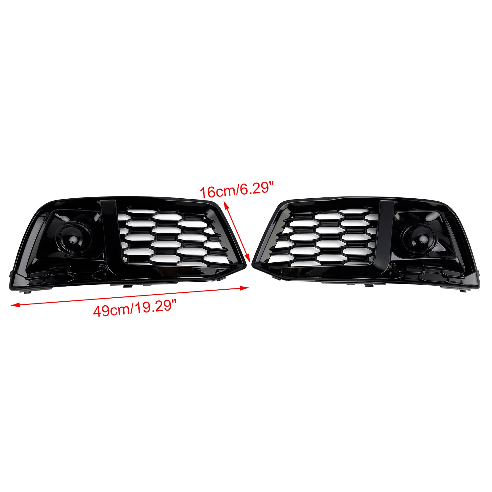 2018-2022 Fit Audi Q5 2PCS Front Bumper Cover Grill Grille Bezel Insert W/ACC