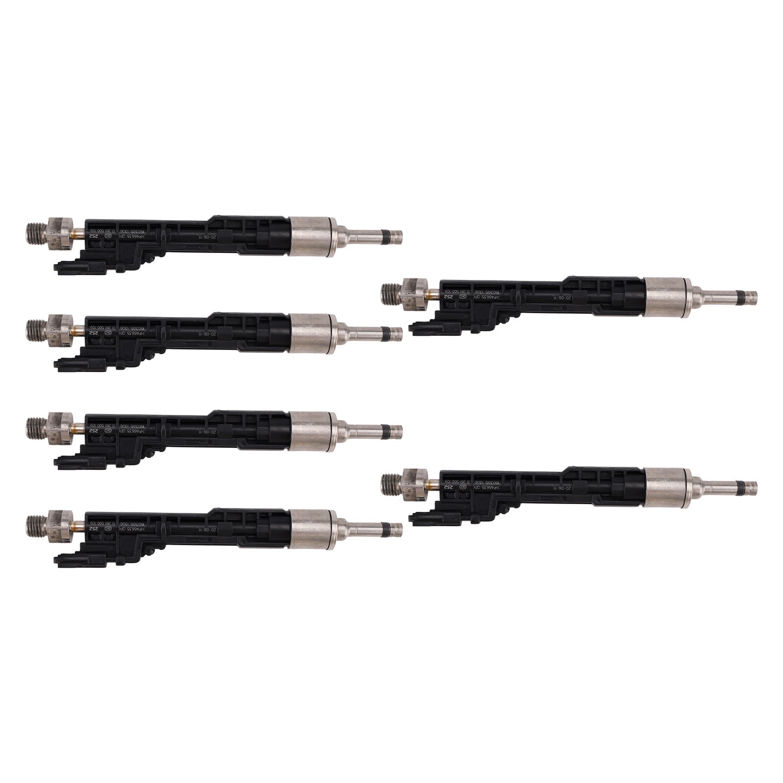 6Pcs Fuel Injector For BMW 5 Series GT 2011-2016 X5 2011-2013 0261500109