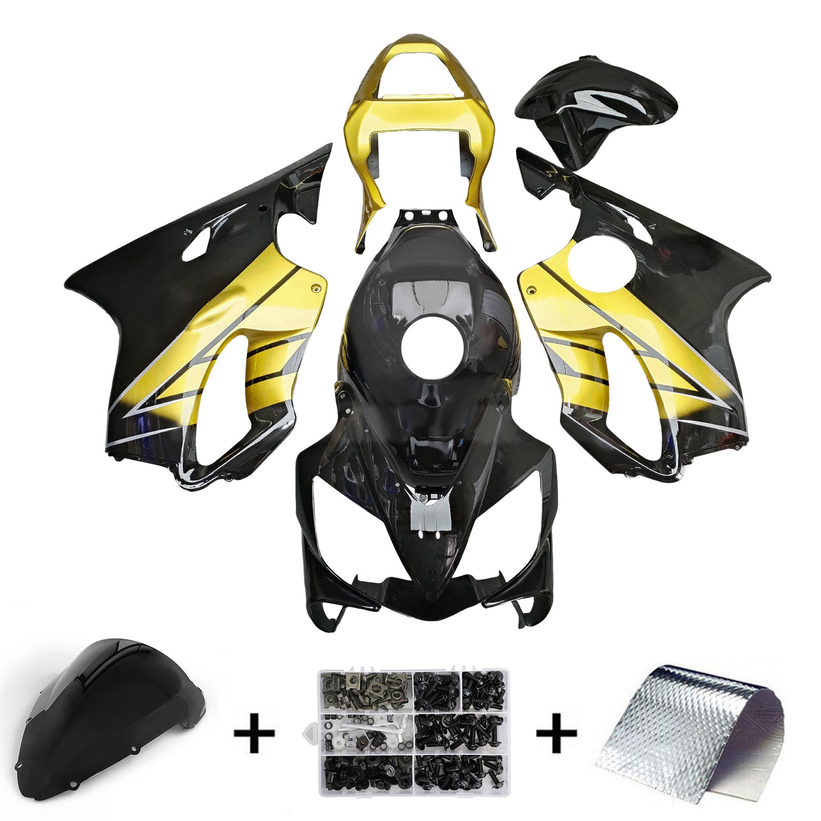 Injectiekuipset carrosserie kunststof ABS voor Honda CBR600 F4i 2001-2003