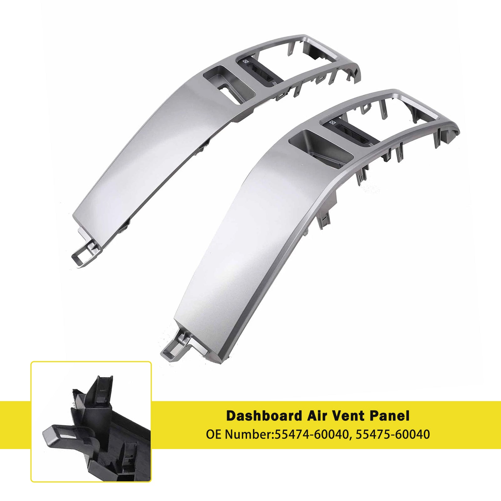 2003-2009 Toyota Land Cruiser Prado 120 Série 2x Panneau d'aération du tableau de bord