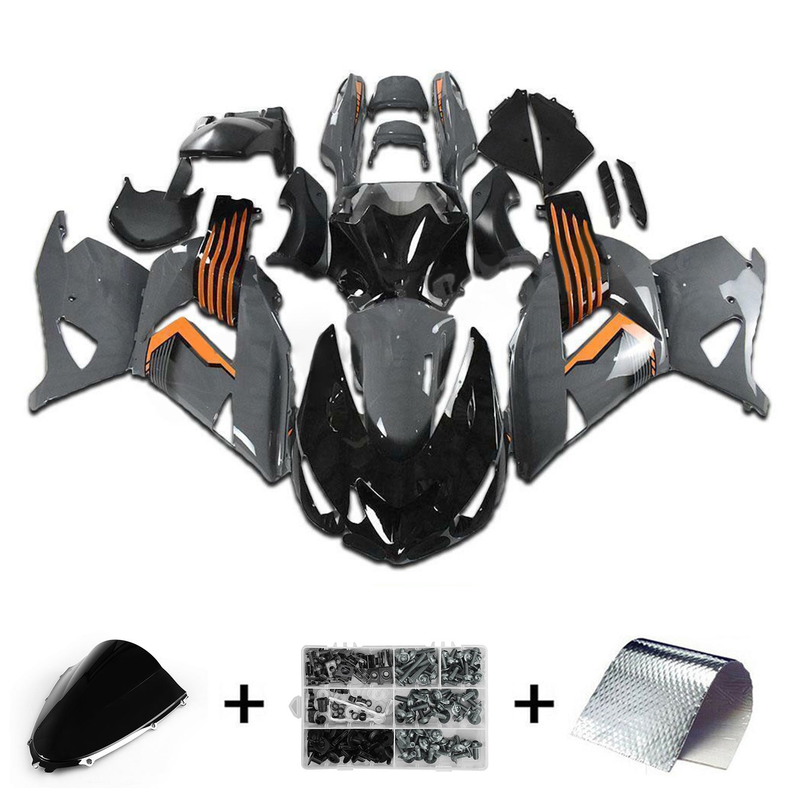 2006-2011 KAWASAKI ZX14R ZZR1400 injektionssats Kit Kroppsarbete