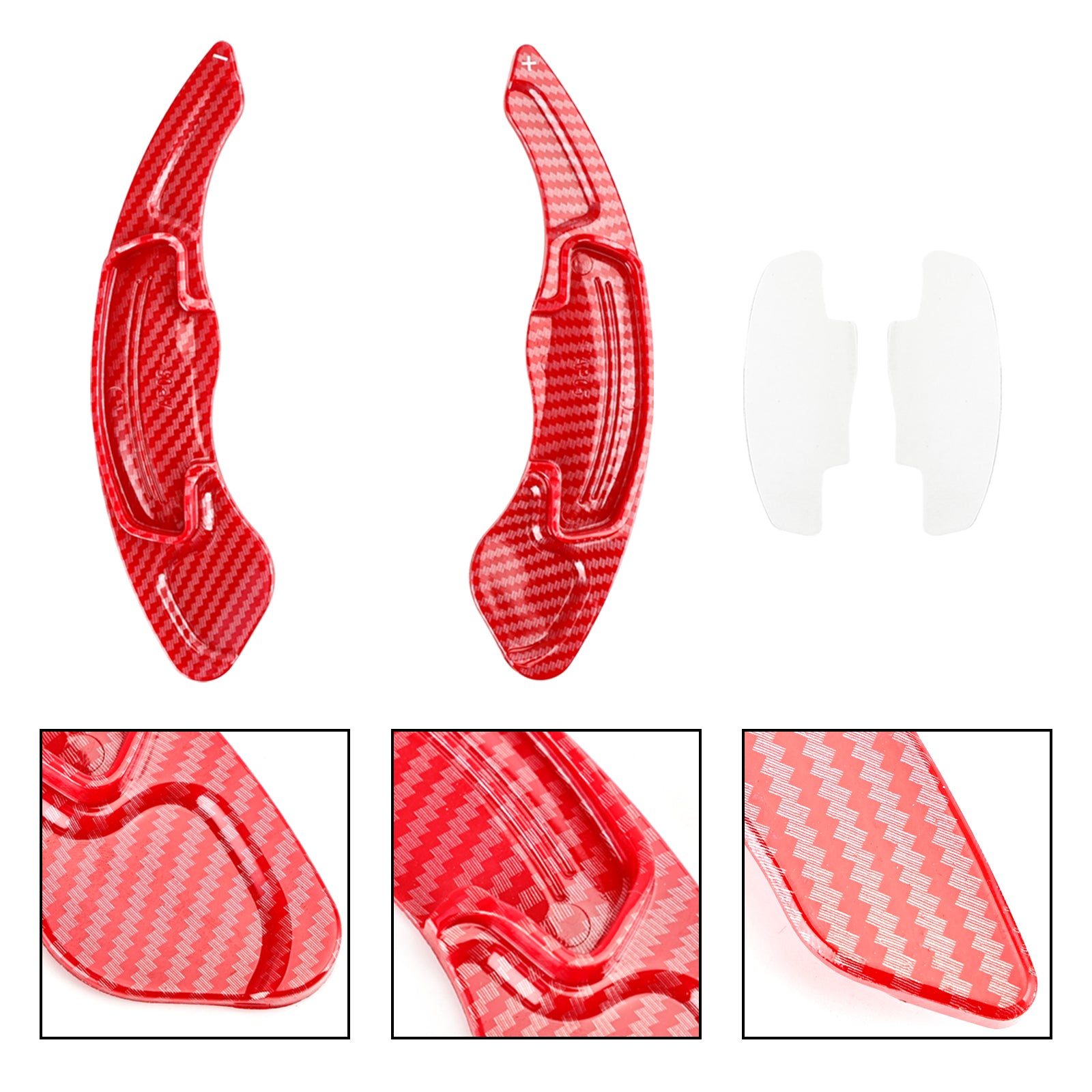 Extensão de shifter de roda de direção vermelha ajuste a Honda Accord 2014-2019