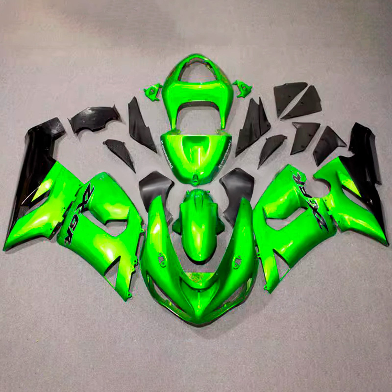 Kit carena iniezione carrozzeria in plastica ABS adatta per Kawasaki ZX6R 636 2005-2006