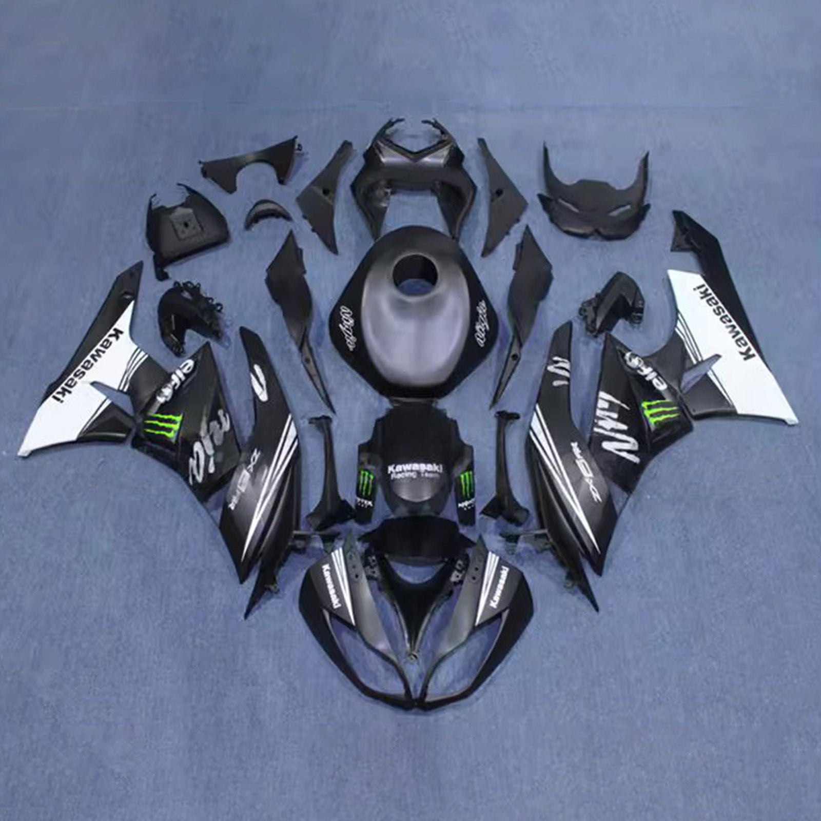 Injection Fairing Kit Bodywork Plastic ABS fit For Kawasaki ZX6R 636 2009-2012