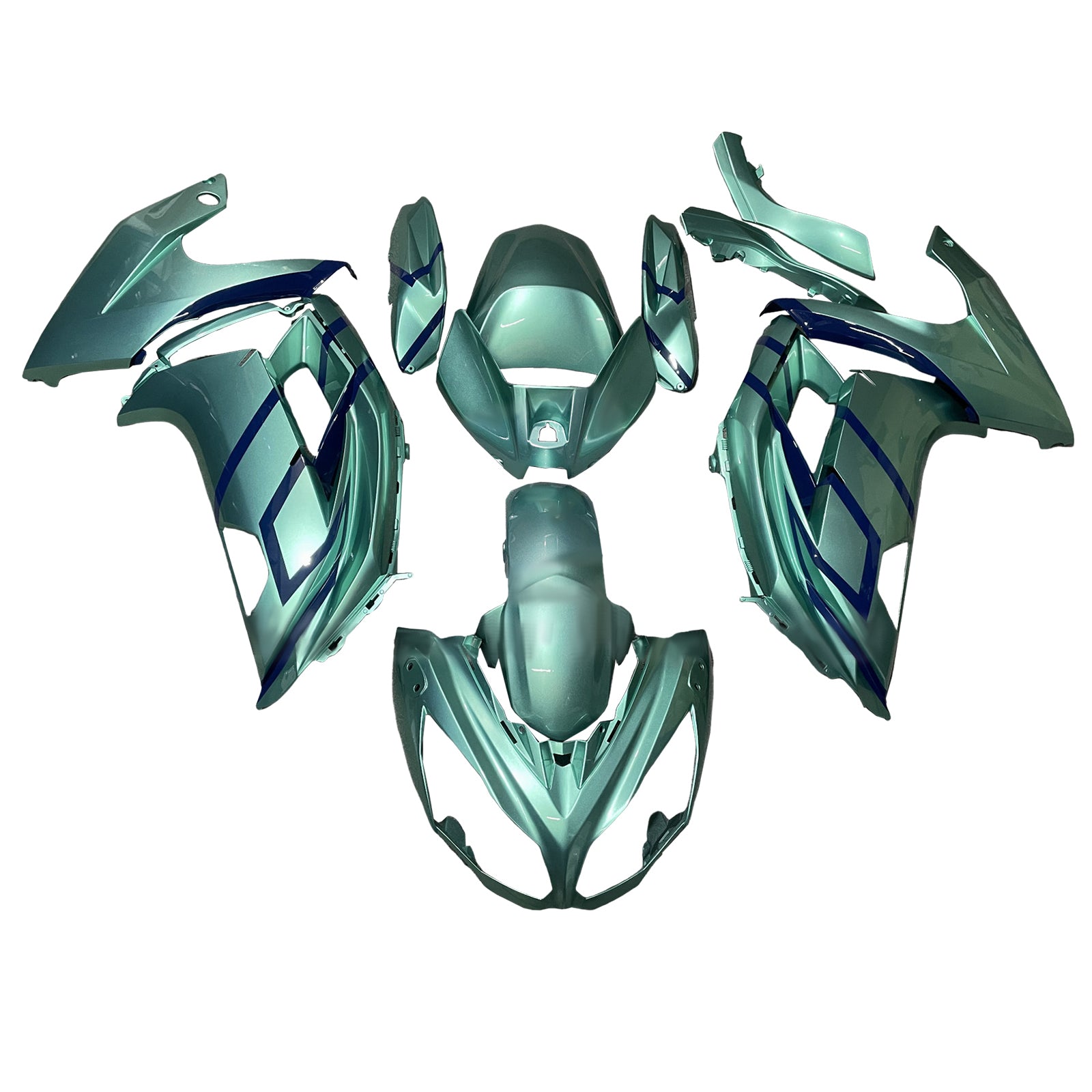 Injectie Kuip Kit Carrosserie Kunststof ABS geschikt voor Kawasaki ER-6F Ninja650 2012-2016