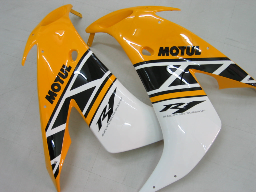 2004-2006 YZF 1000 R1 Carénage de carrosserie jaune Ensemble de plastiques moulés par injection ABS générique