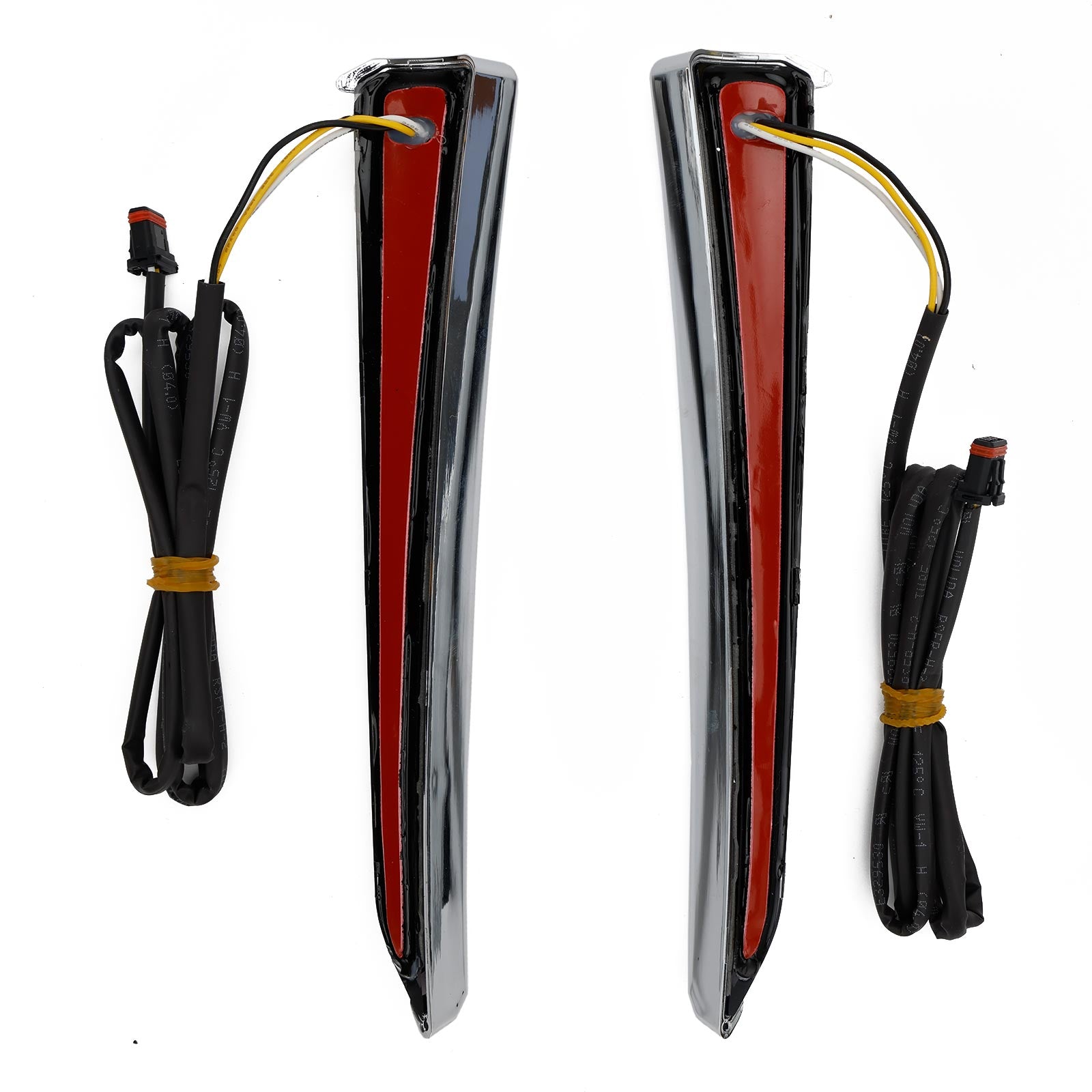 45801 Luces LED de carenado inferior Fang para Touring Road Glide 2014-2023 Cromo