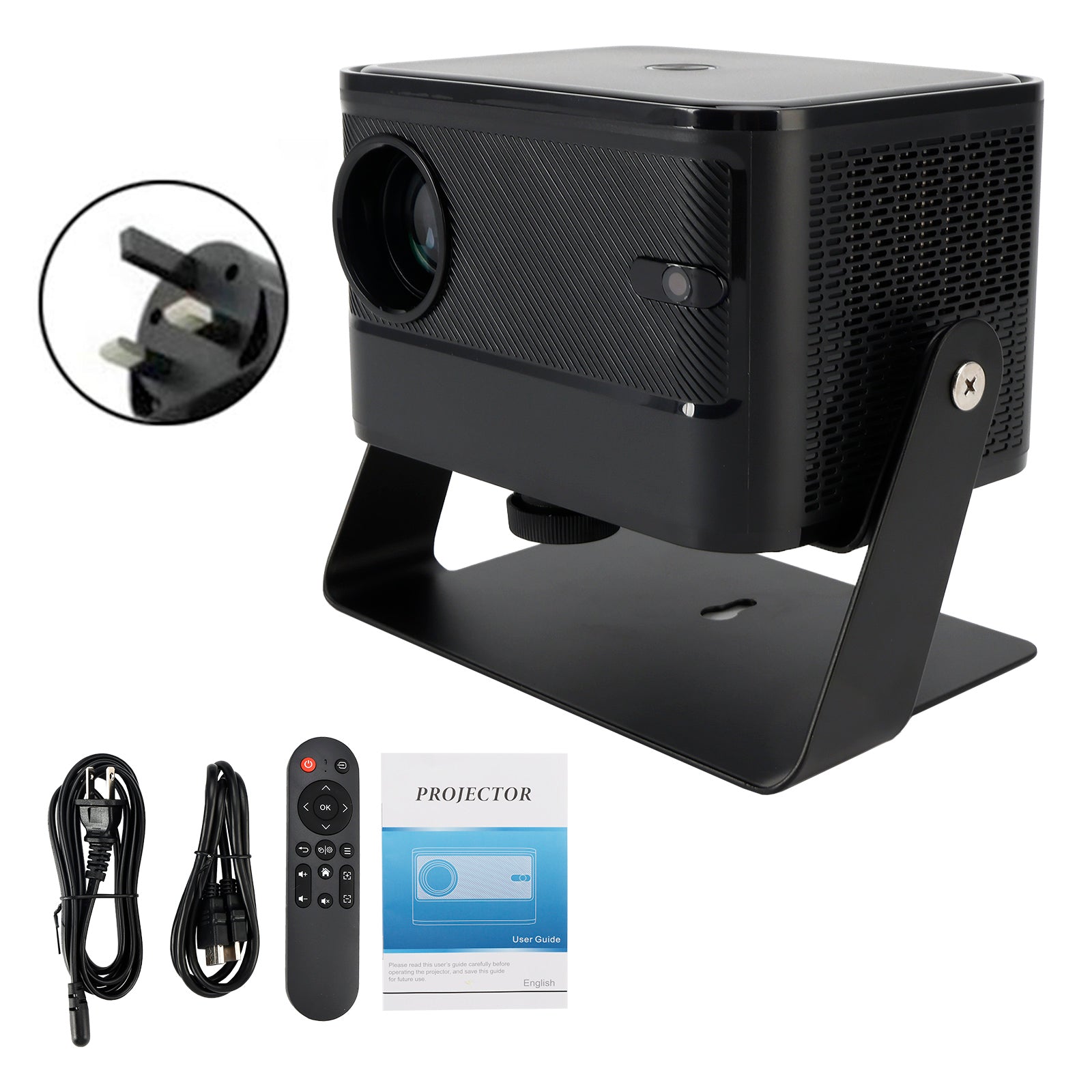 Proyector 4K Proyector inteligente Android Proyector de doble frecuencia con enfoque eléctrico Reino Unido