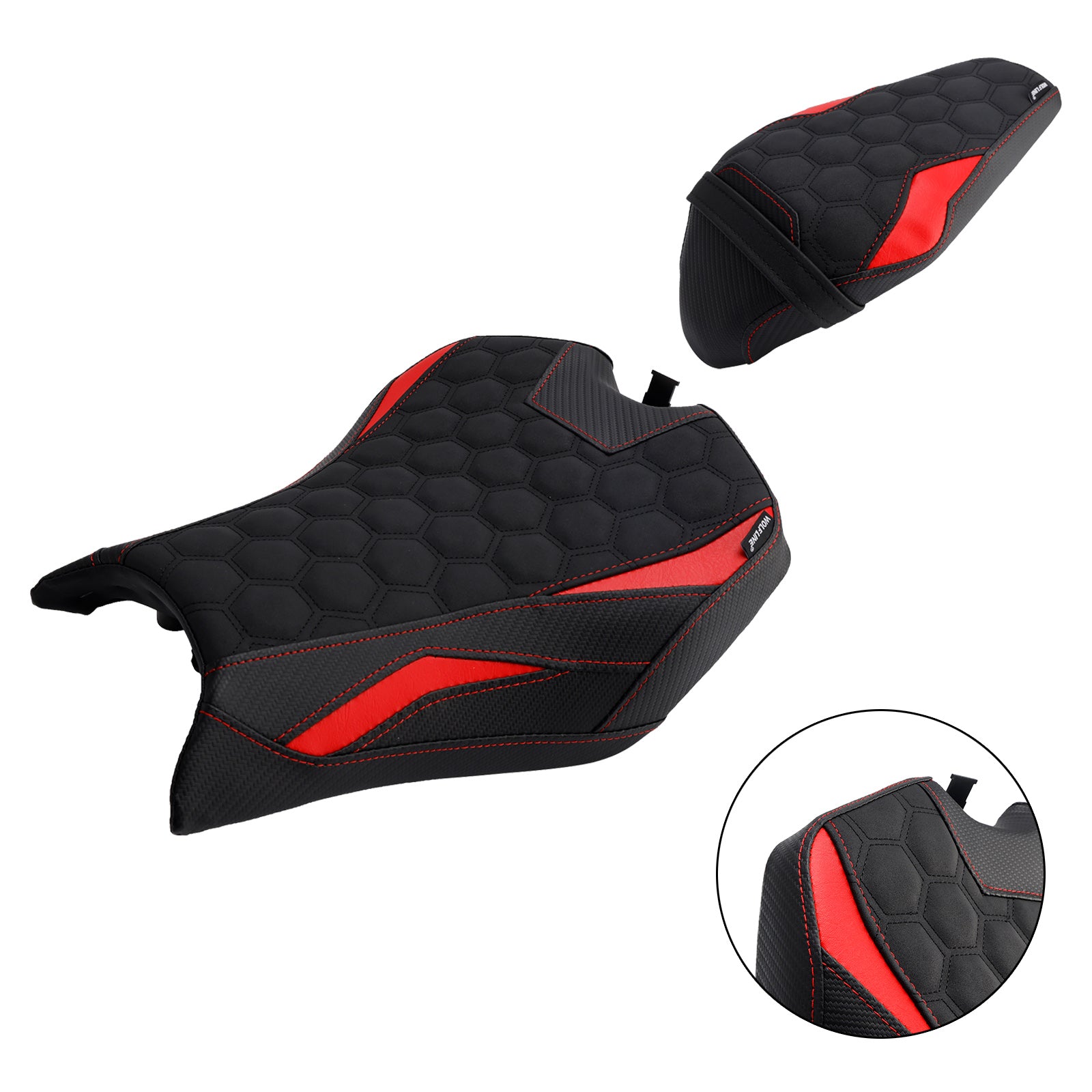 Front&Rear Raider Passenger Cushion Kit Red2 For Kawasaki Z900 Zr900-F 2025-