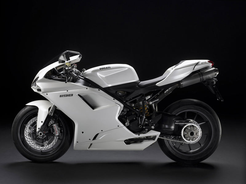 2007-2012 Ducati 1098/1198/848 White Bodywork Fairing ABS Injection Mold 13
