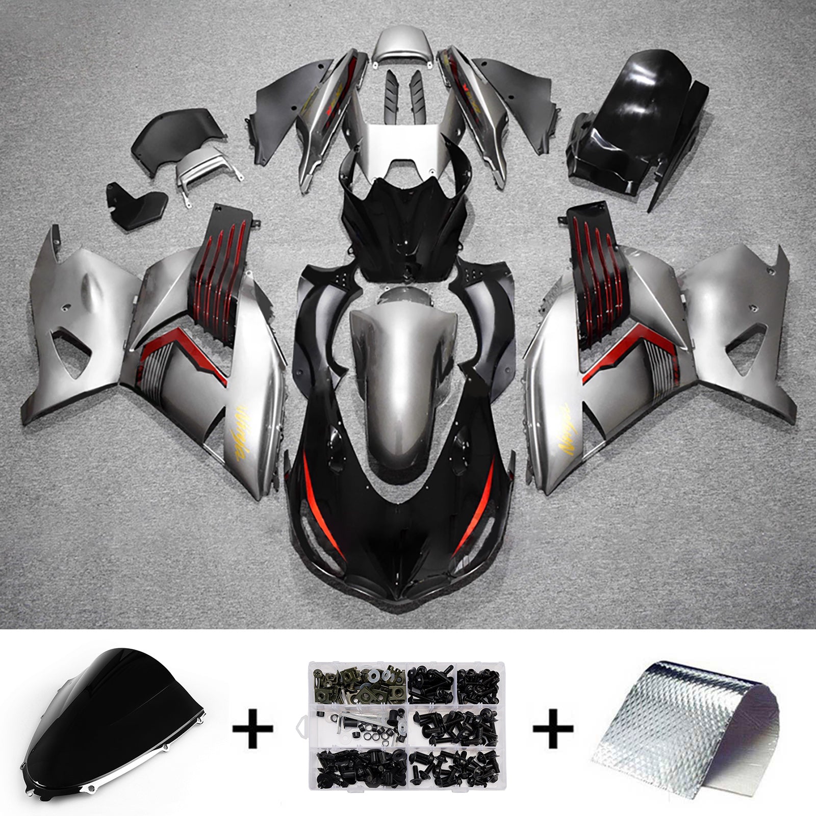 Injection Fairing Kit Bodywork fit For Kawasaki ZX14R ZZR1400 2012-2025