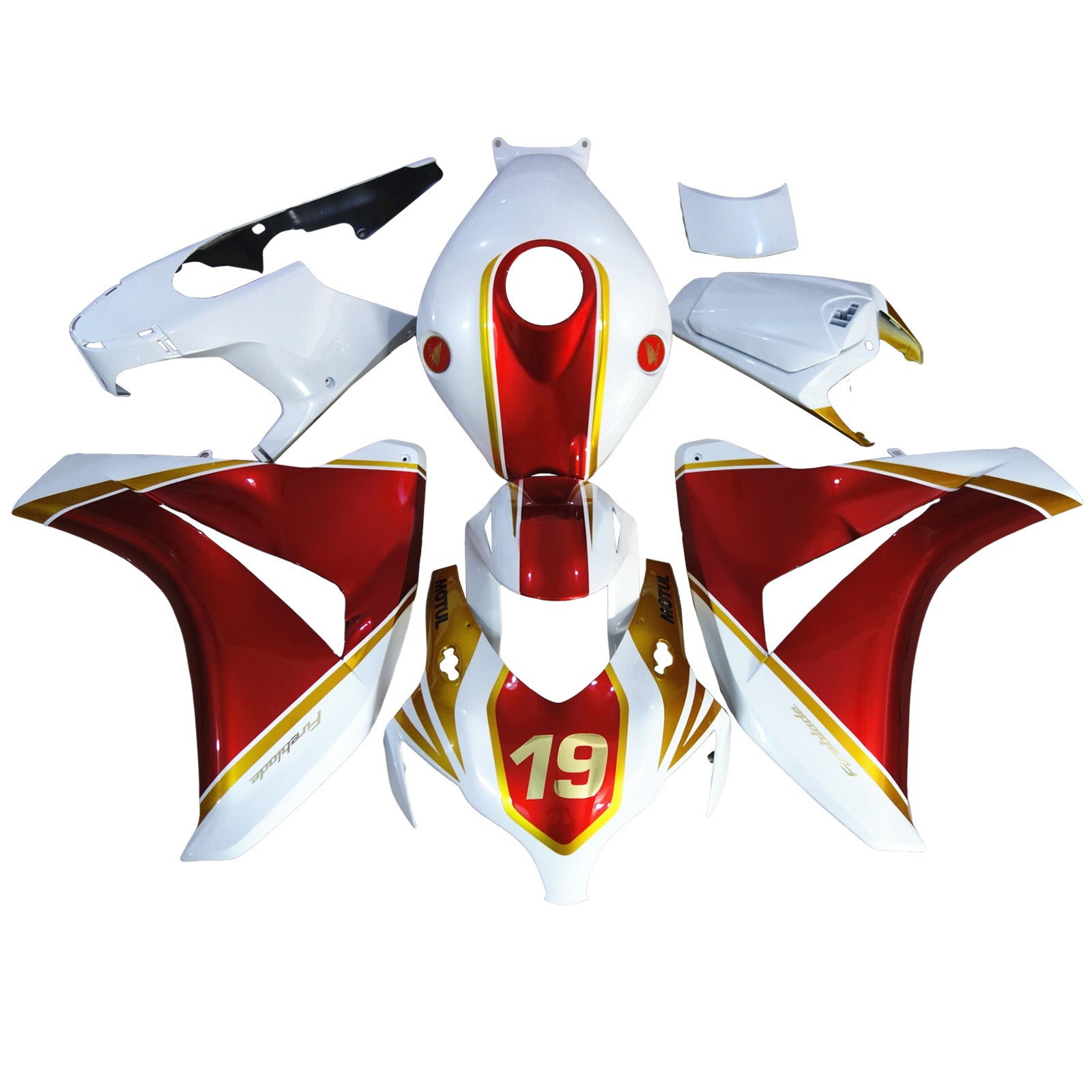 Injectiekuipset carrosserie kunststof ABS voor Honda CBR1000RR 2008-2011